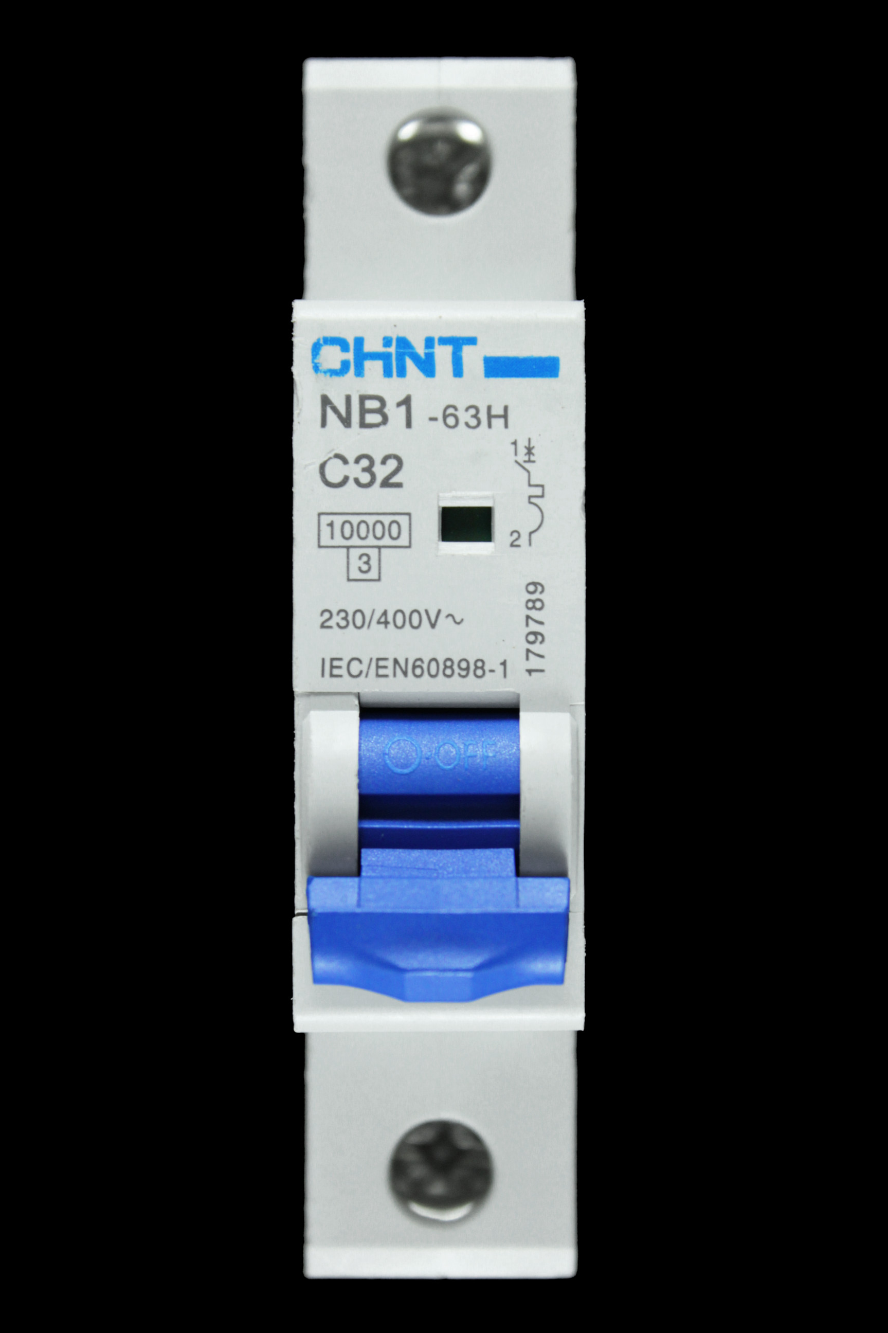 CHINT 32 AMP CURVE C 10kA MCB CIRCUIT BREAKER NB1-63H 179789