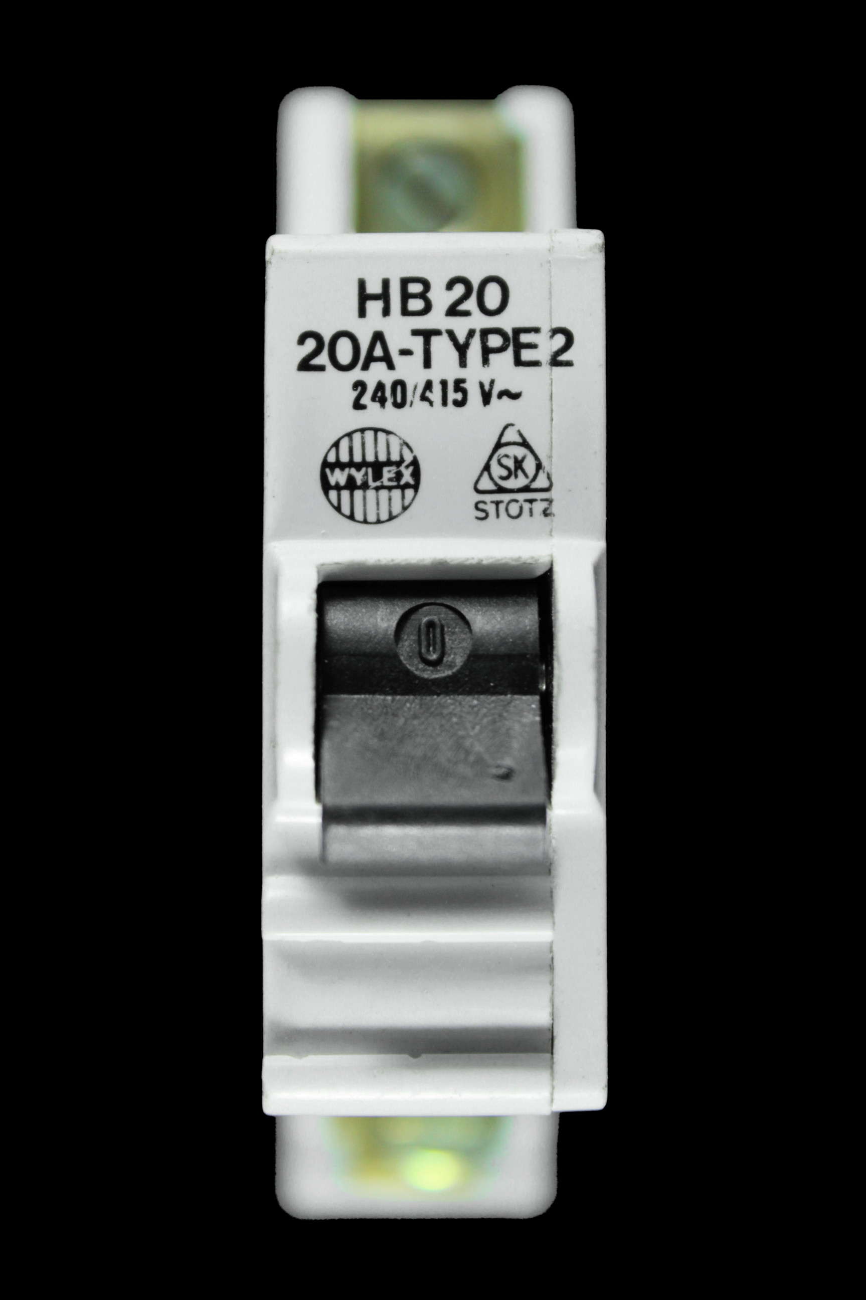 WYLEX 20 AMP TYPE 2 M9 MCB CIRCUIT BREAKER HB20 STOTZ