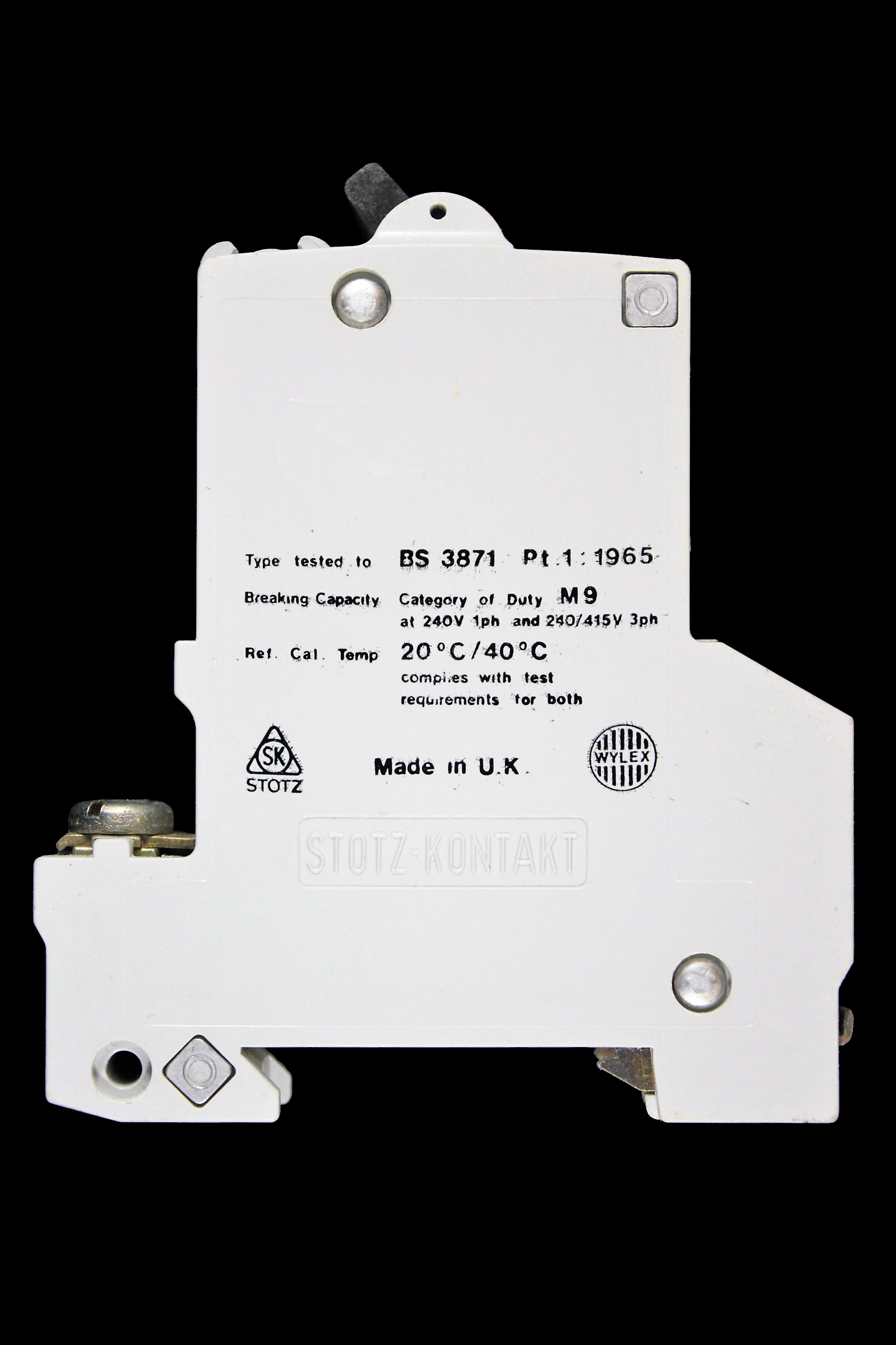WYLEX 20 AMP TYPE 2 M9 MCB CIRCUIT BREAKER HB20 STOTZ