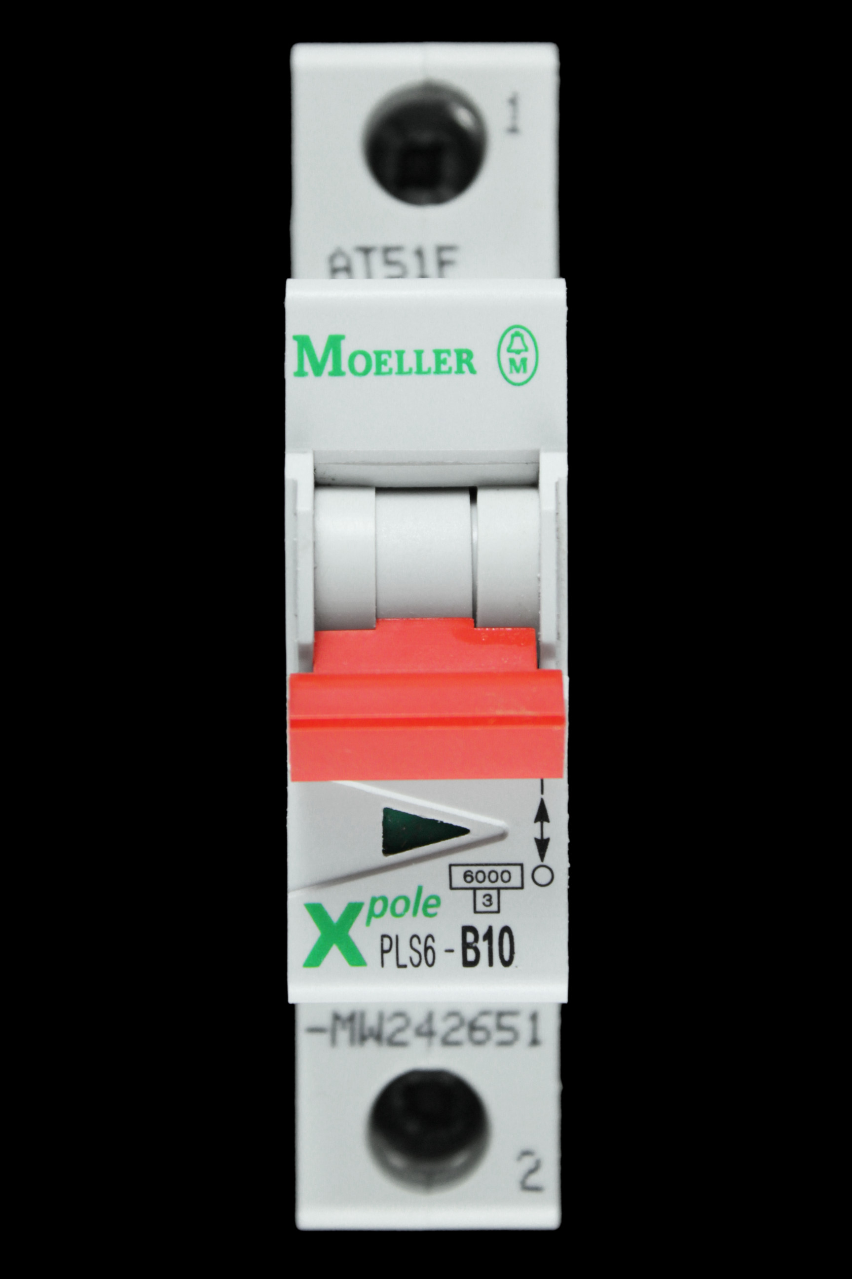 MOELLER 10 AMP CURVE B 6kA MCB CIRCUIT BREAKER XPOLE PLS6-B10-MW