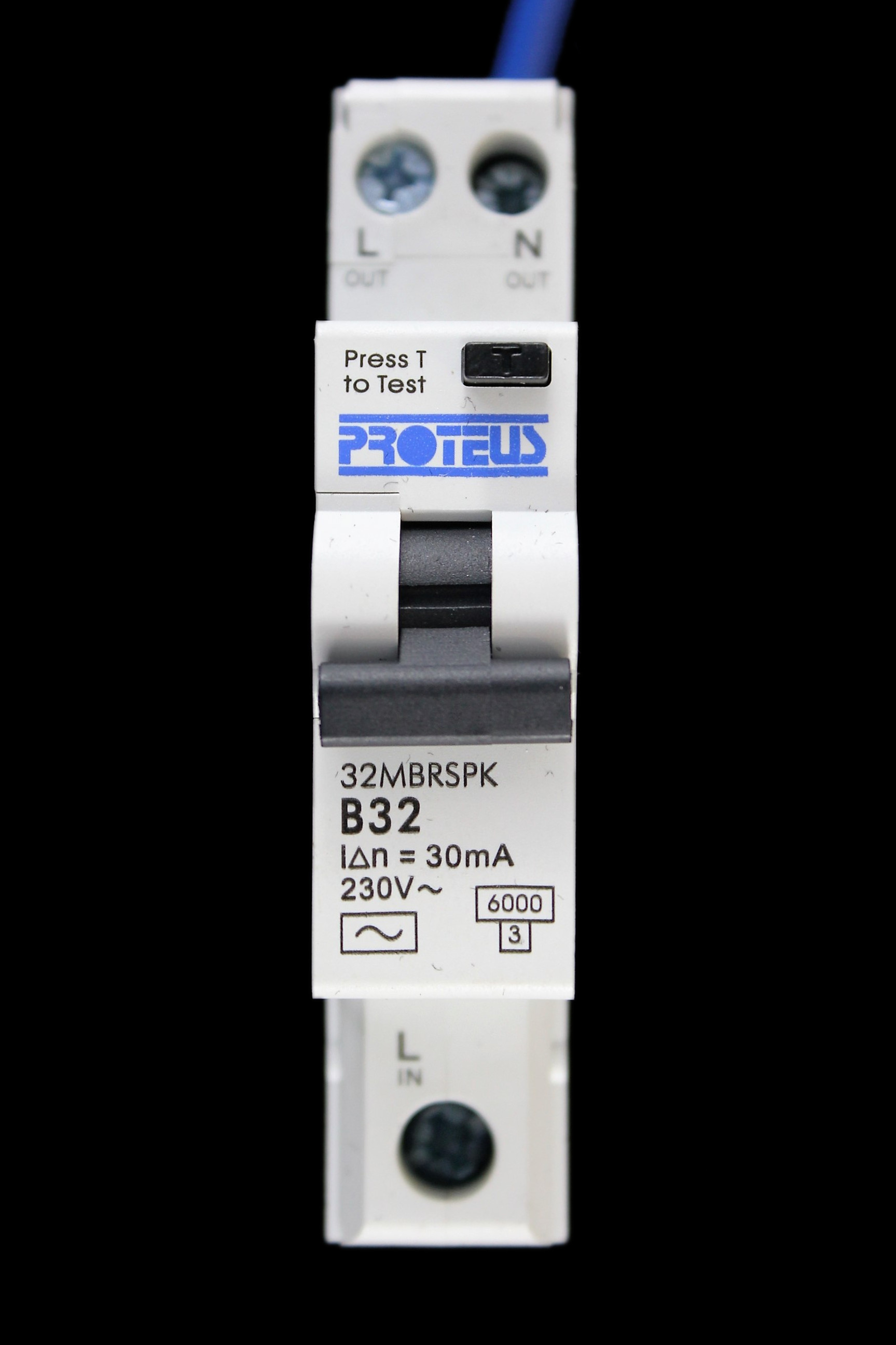PROTEUS 32 AMP CURVE B 6kA 30mA RCBO TYPE AC 32MBRSPK