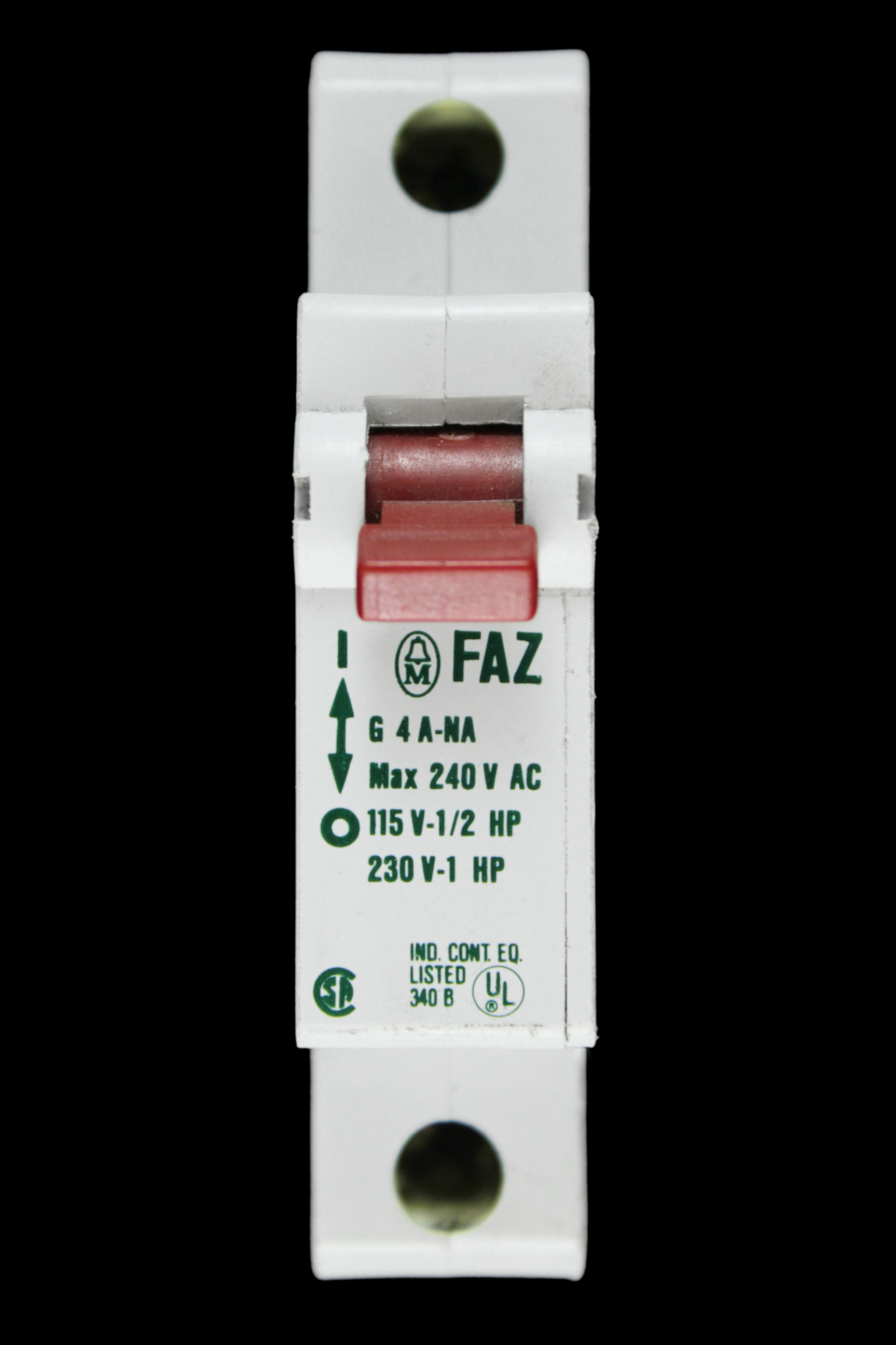 MOELLER FAZ 4 AMP MCB CIRCUIT BREAKER G4A-NA G 4 A-NA