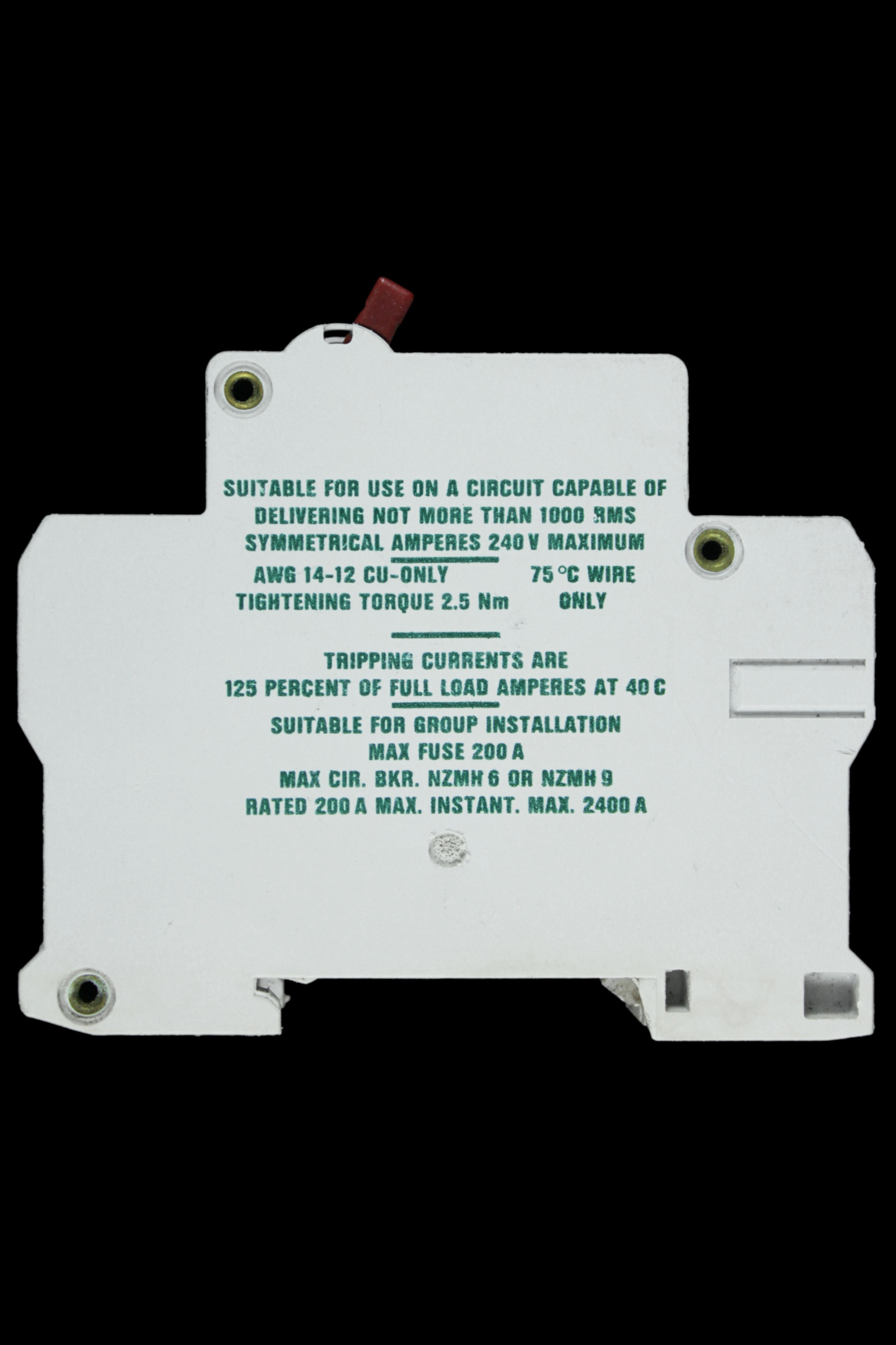 MOELLER FAZ 4 AMP MCB CIRCUIT BREAKER G4A-NA G 4 A-NA