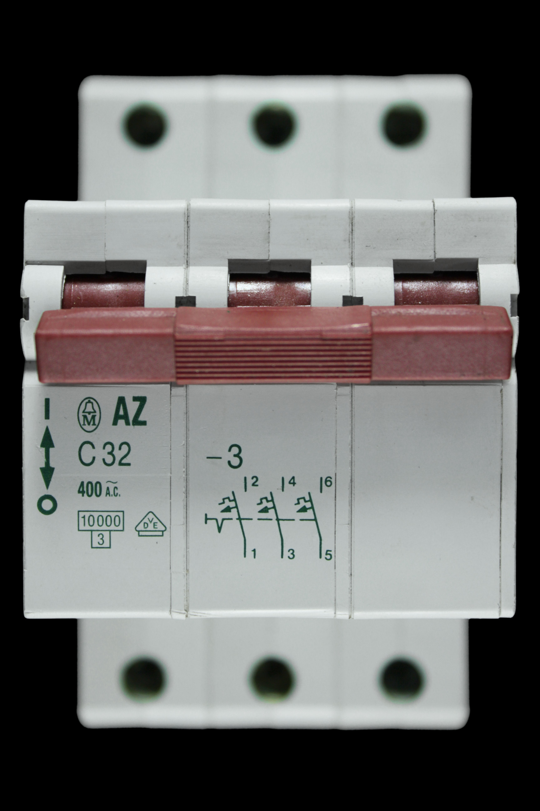 MOELLER 32 AMP CURVE C 10kA TRIPLE POLE MCB CIRCUIT BREAKER AZ C32-3