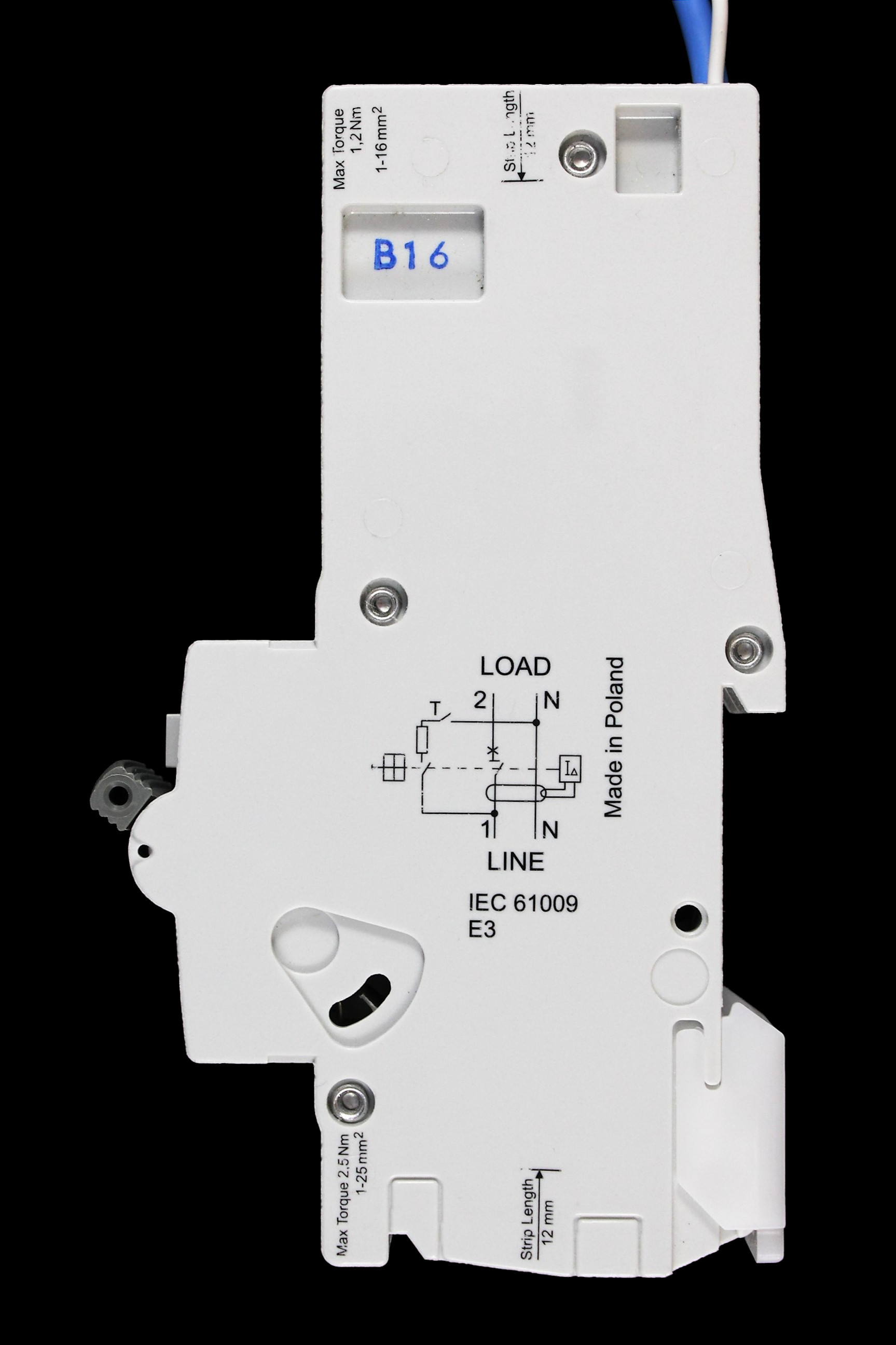 DORMAN SMITH 16 AMP CURVE B 10kA 30mA RCBO TYPE AC KR1PB1630
