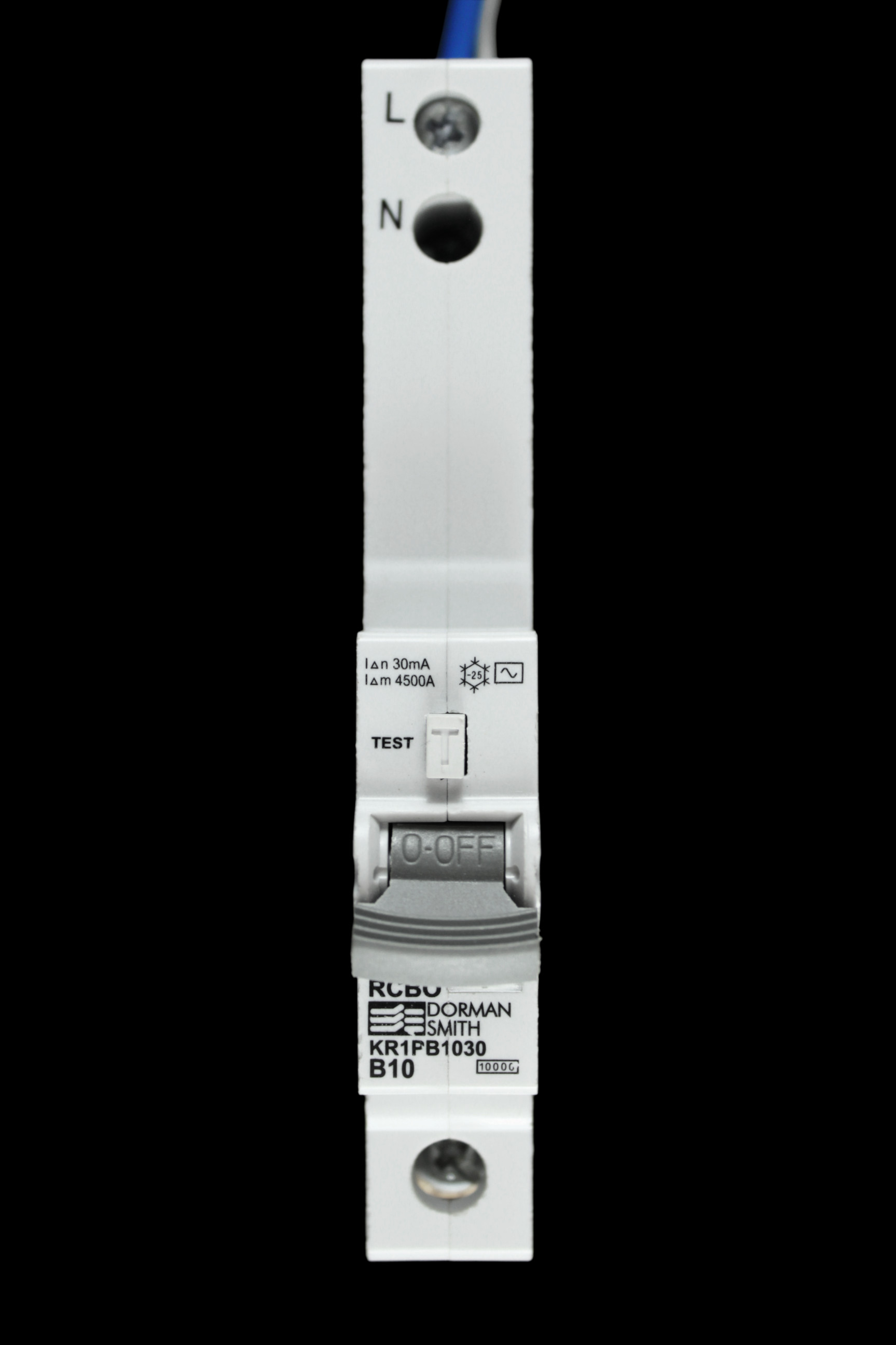 DORMAN SMITH 10 AMP CURVE B 10kA 30mA RCBO KR1PB1030