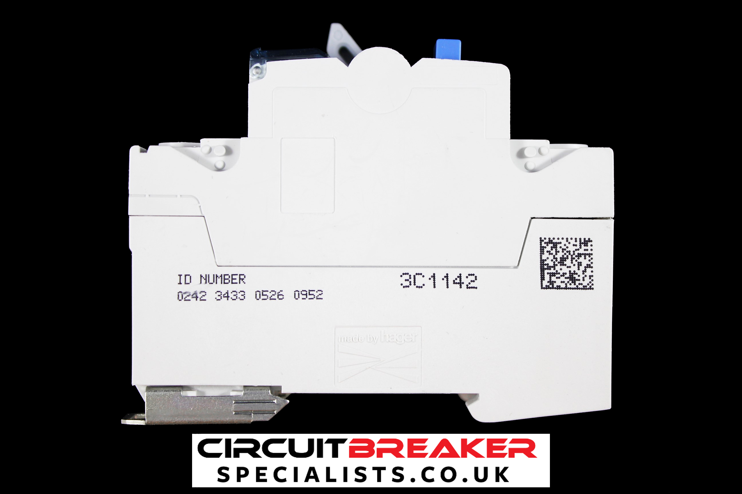 HAGER 40 AMP 30mA DOUBLE POLE RCD TYPE AC CDC240W 161471