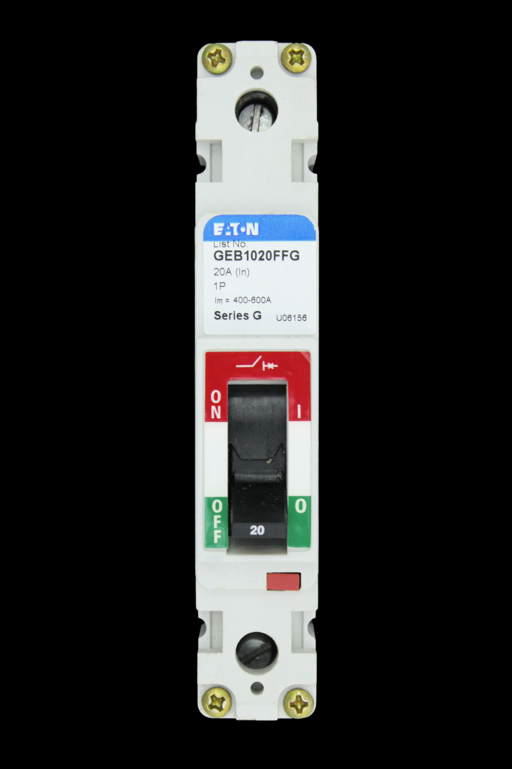 EATON 20 AMP 25kA MCCB SERIES G GEB1020FFG