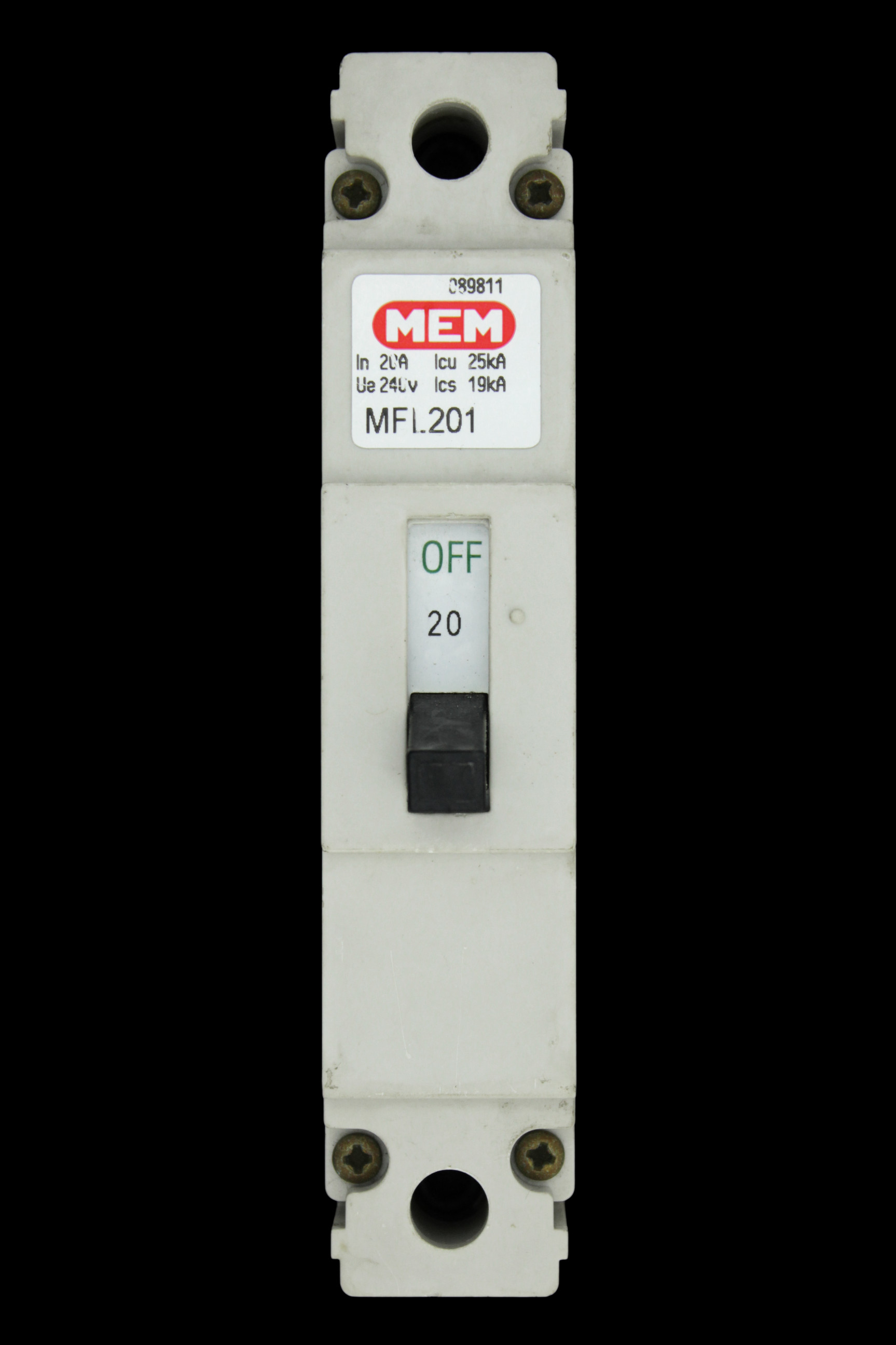 MEM 20 AMP 25kA MCCB MFL201