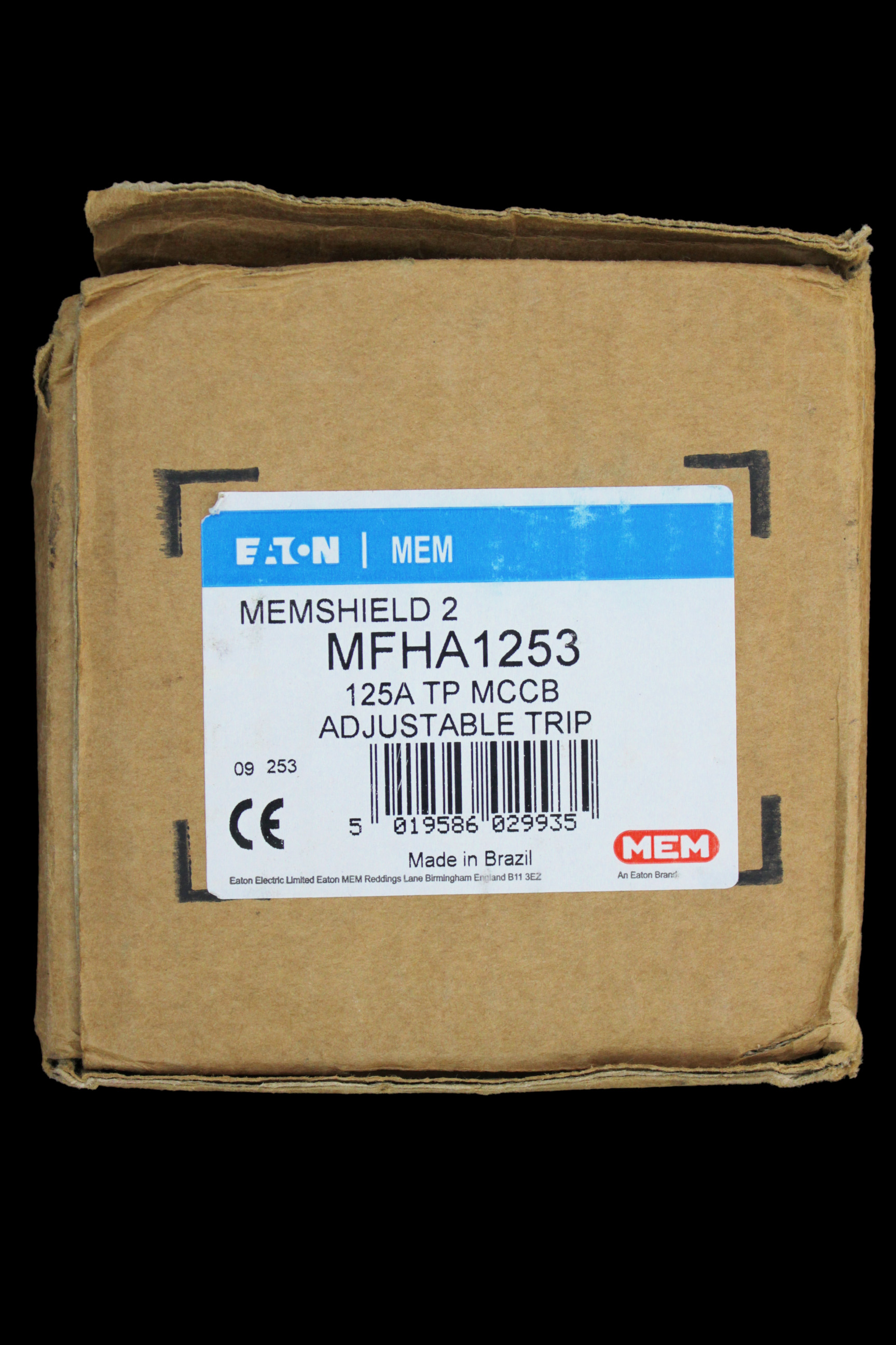 MEM 125 MCCB TRIPLE POLE 65kA MFHA1253 MFL1253