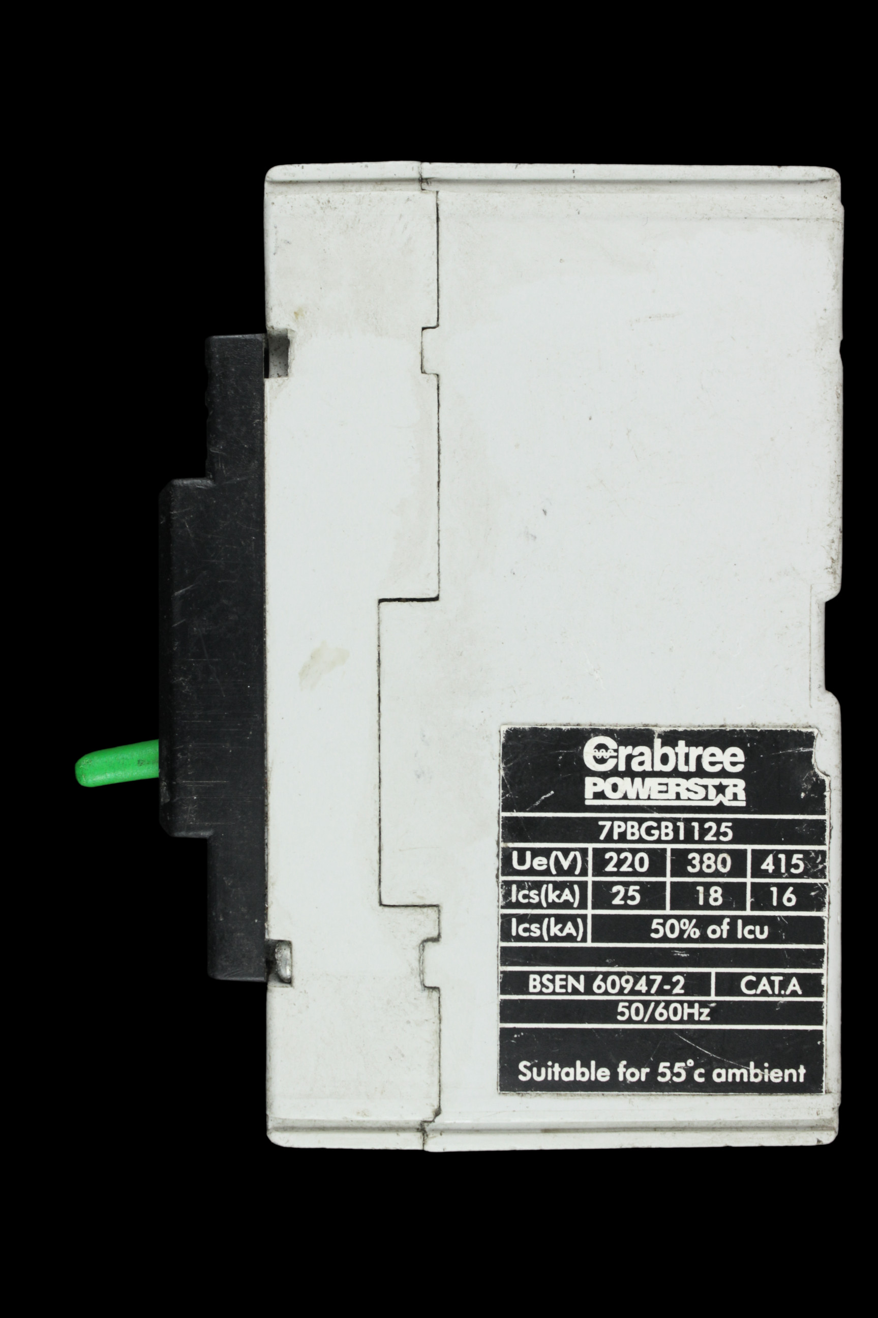 CRABTREE 125 AMP 25kA MCCB 7PBGB1125 POWERSTAR