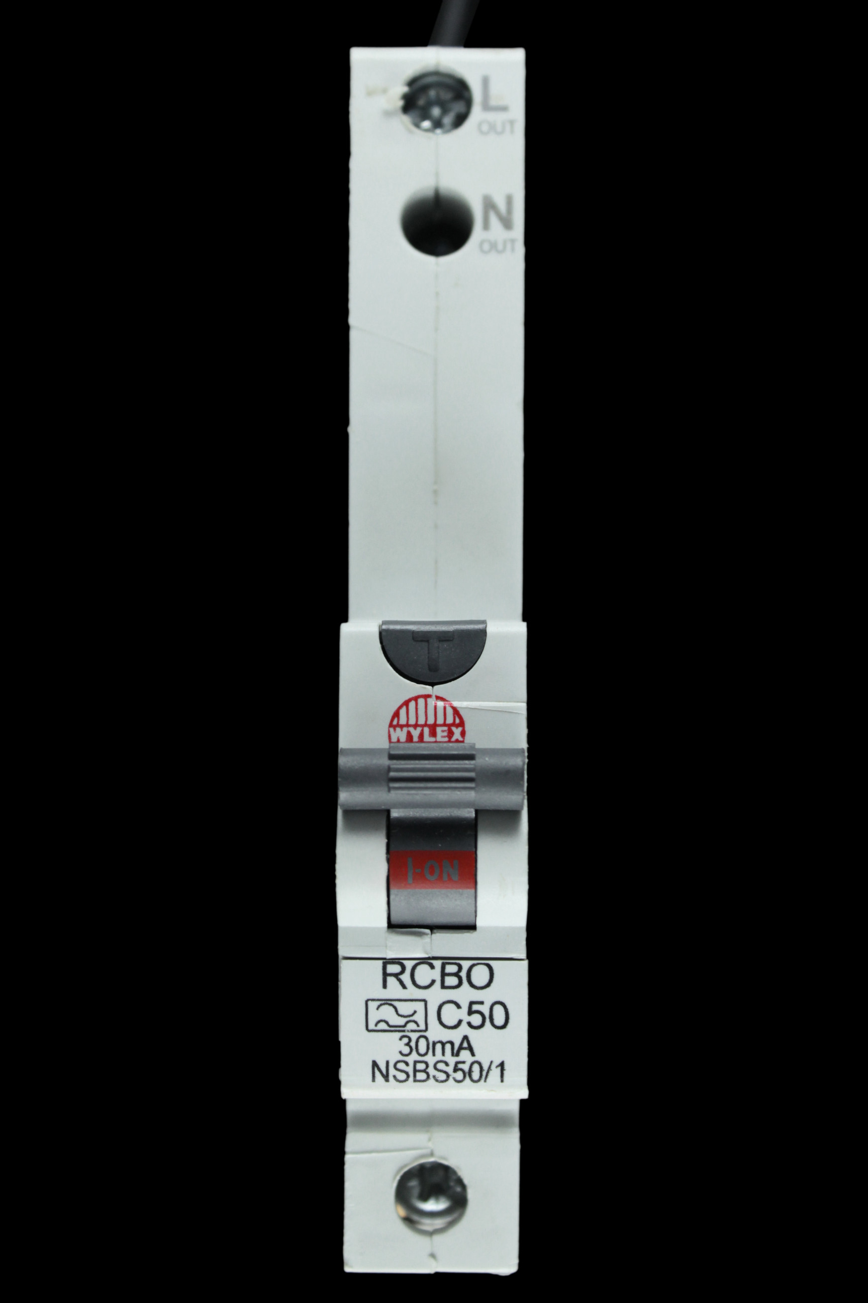 WYLEX 50 AMP CURVE C 10kA 30mA RCBO TYPE A NSBS50/1