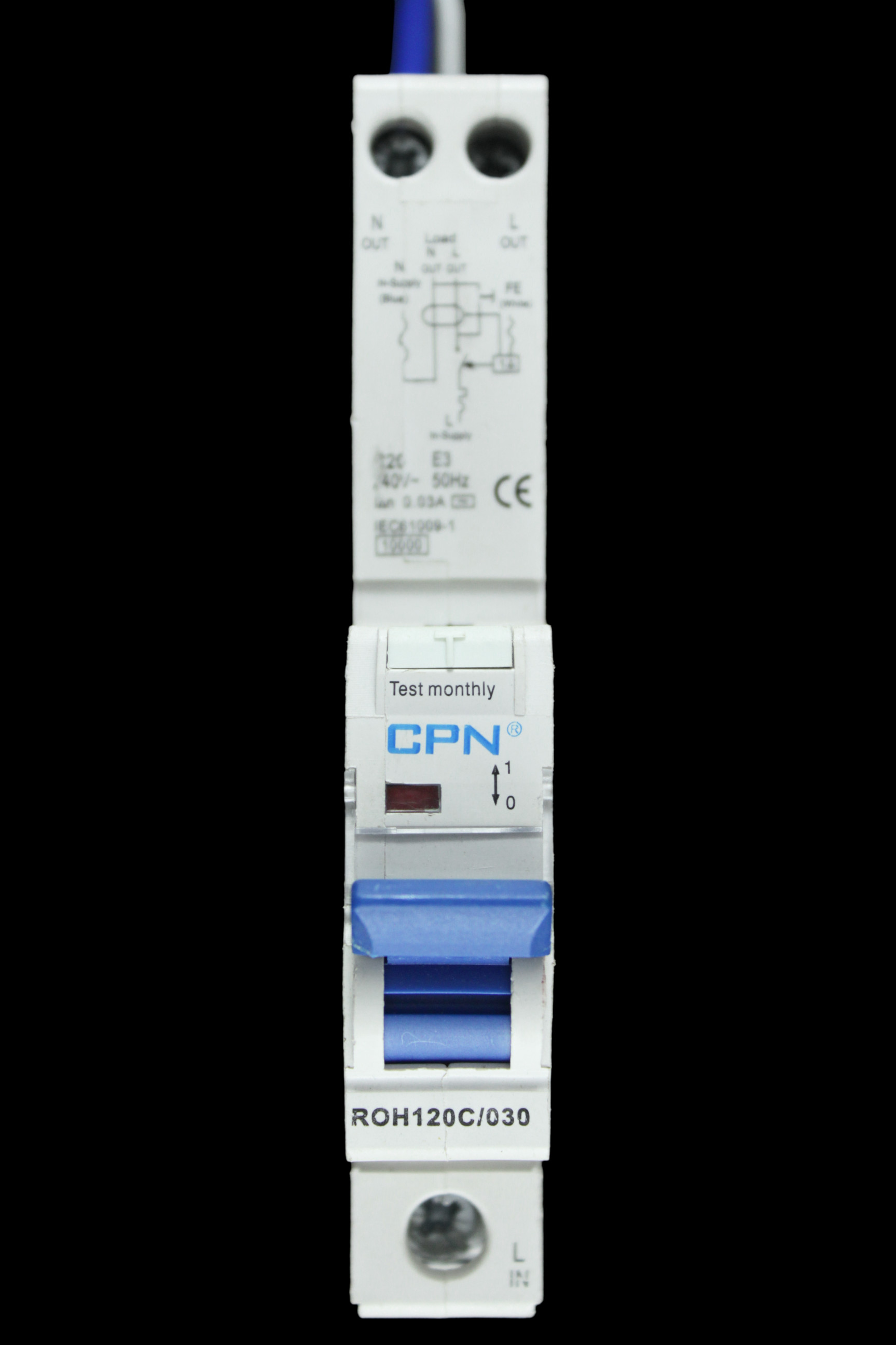 CPN 20 AMP CURVE C 10kA 30mA RCBO TYPE AC ROH120C/030