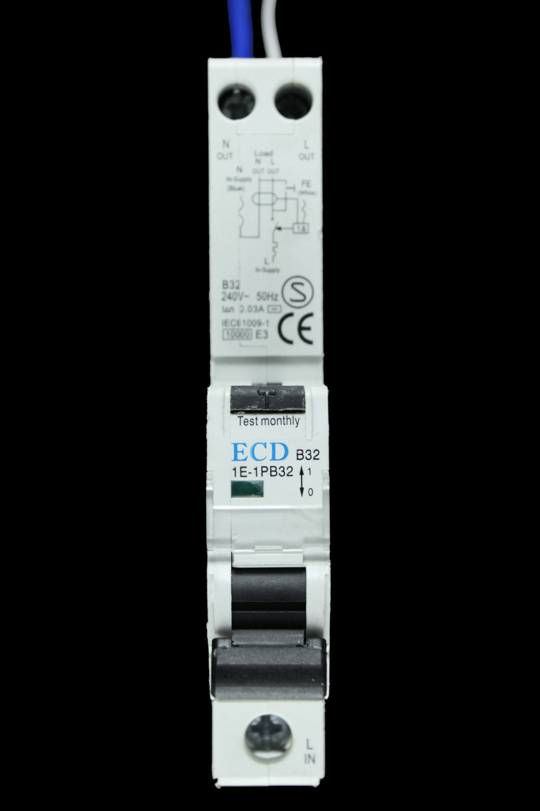 ECD 32 AMP CURVE B 10kA 30mA RCBO 1E-1PB32