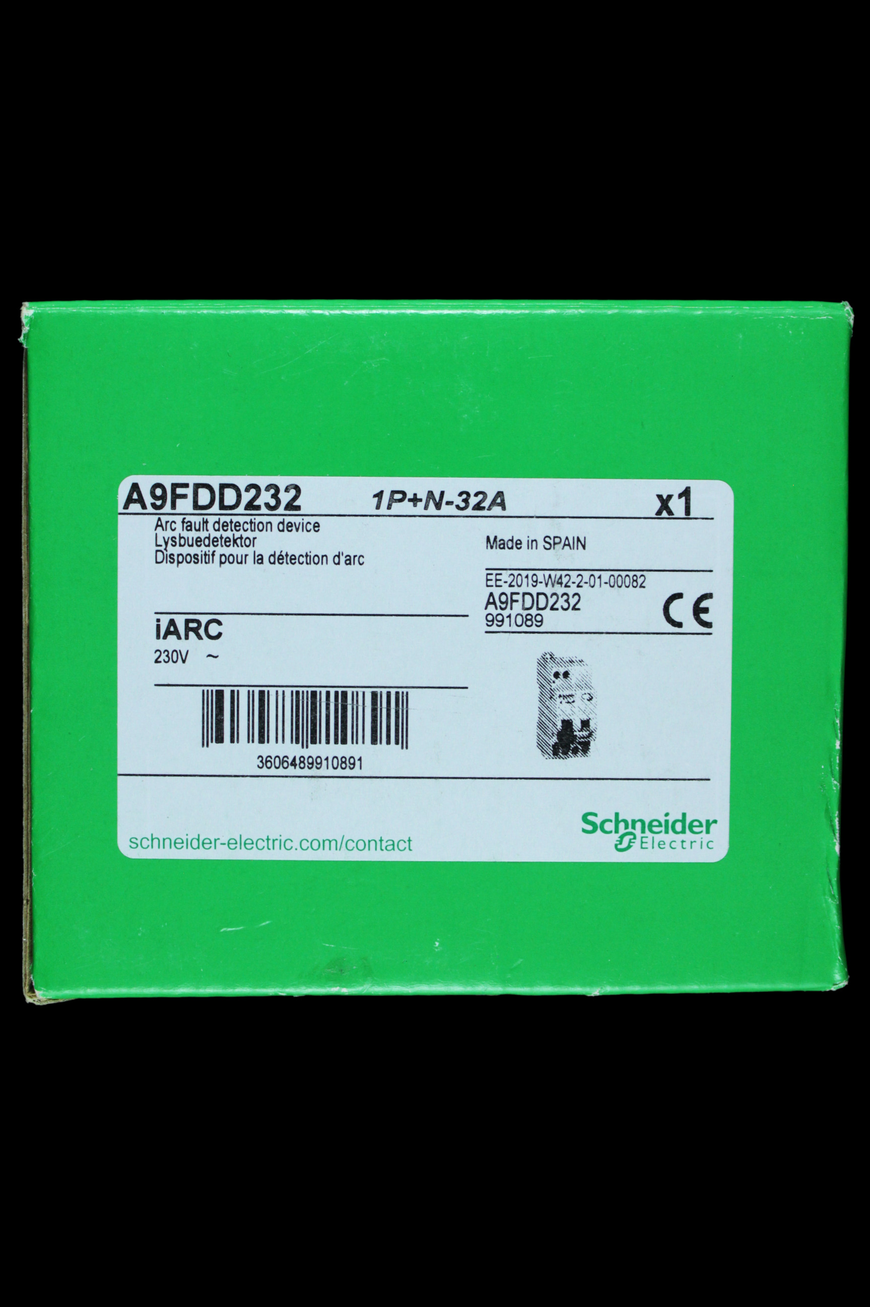 SCHNEIDER 32 AMP DOUBLE POLE AFDD A9FDD232 IARC
