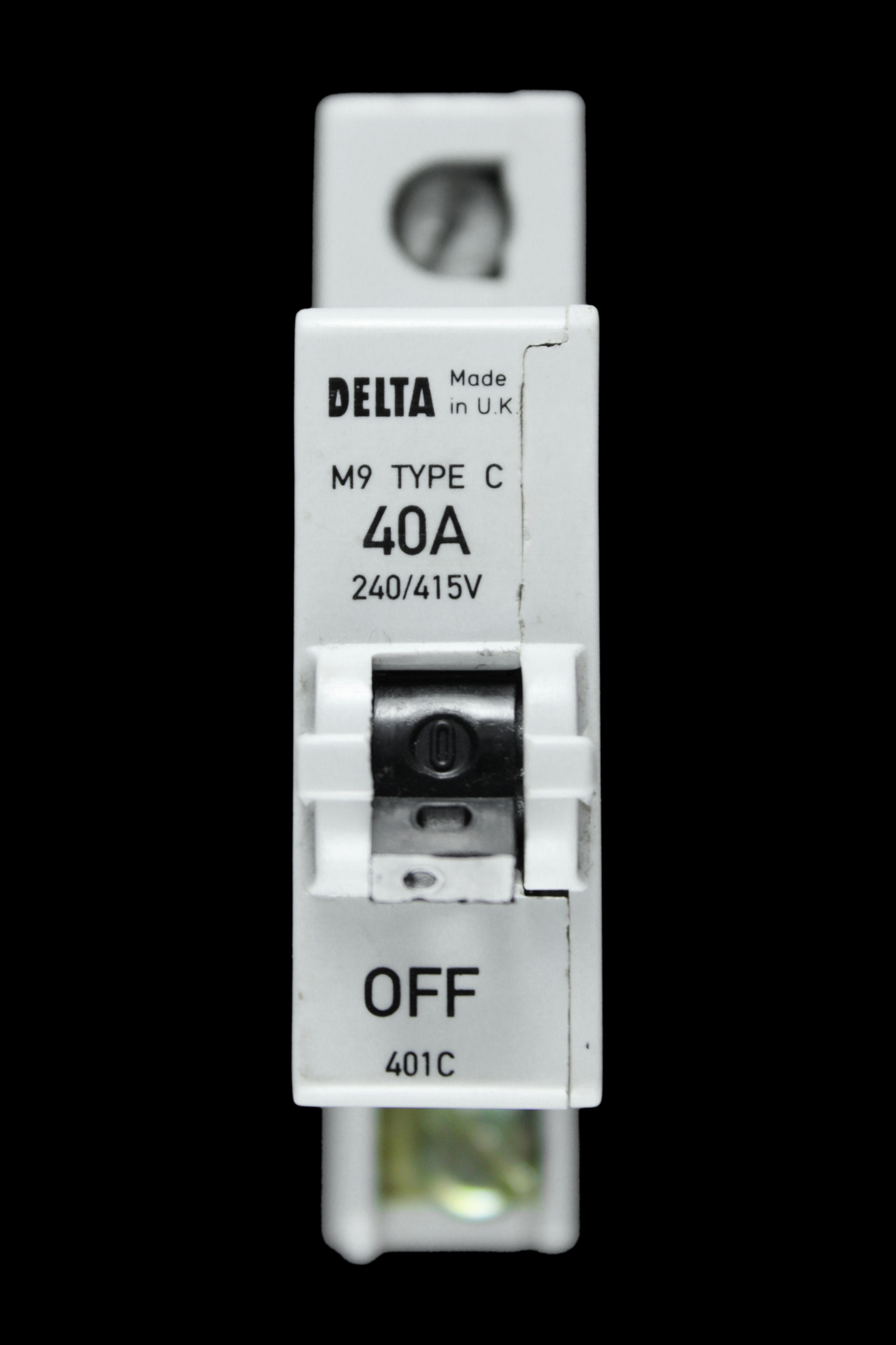 DELTA 40 AMP CURVE C M9 MCB CIRCUIT BREAKER 401C