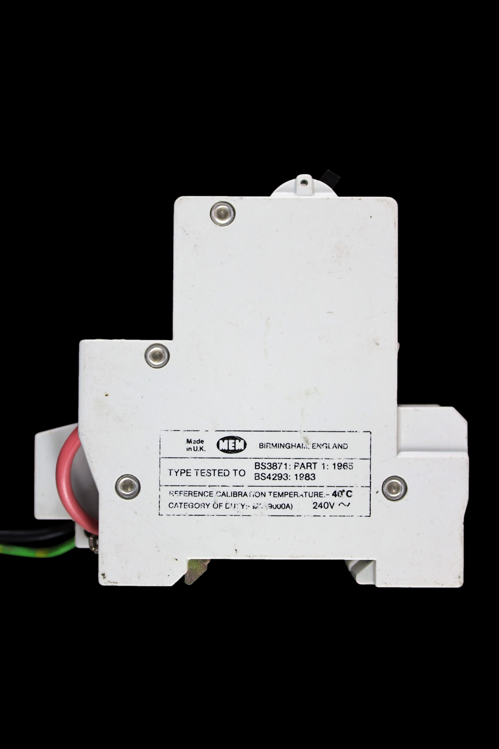 MEM 6 AMP TYPE 3 M9 30mA DOUBLE POLE MCB-RCD RCBO 61MB3R