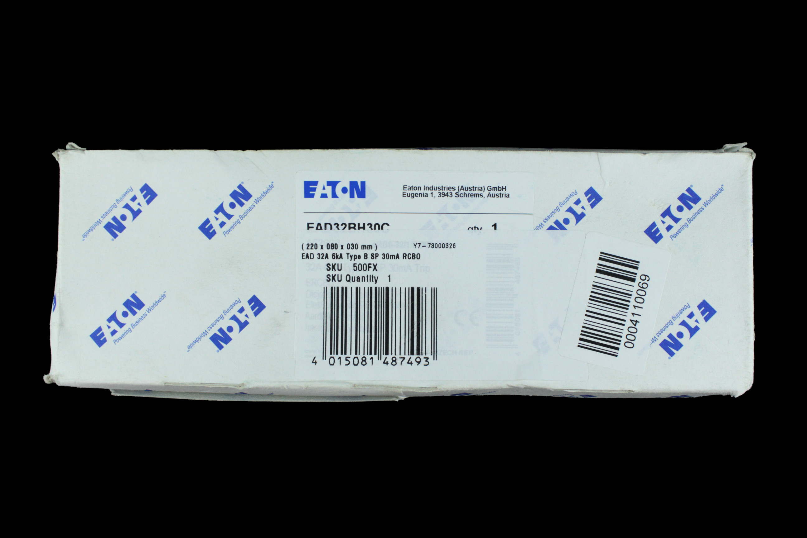 EATON 32 AMP CURVE B 6kA 30mA RCBO TYPE AC ERB6-32/1/B/003 EAD32BH30C