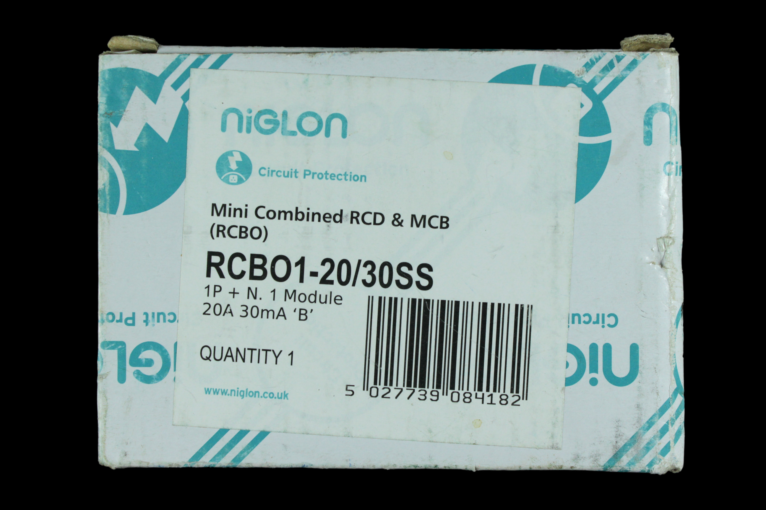 NIGLON 20 AMP CURVE B 6kA 30mA RCBO RCBO1-20/30SS