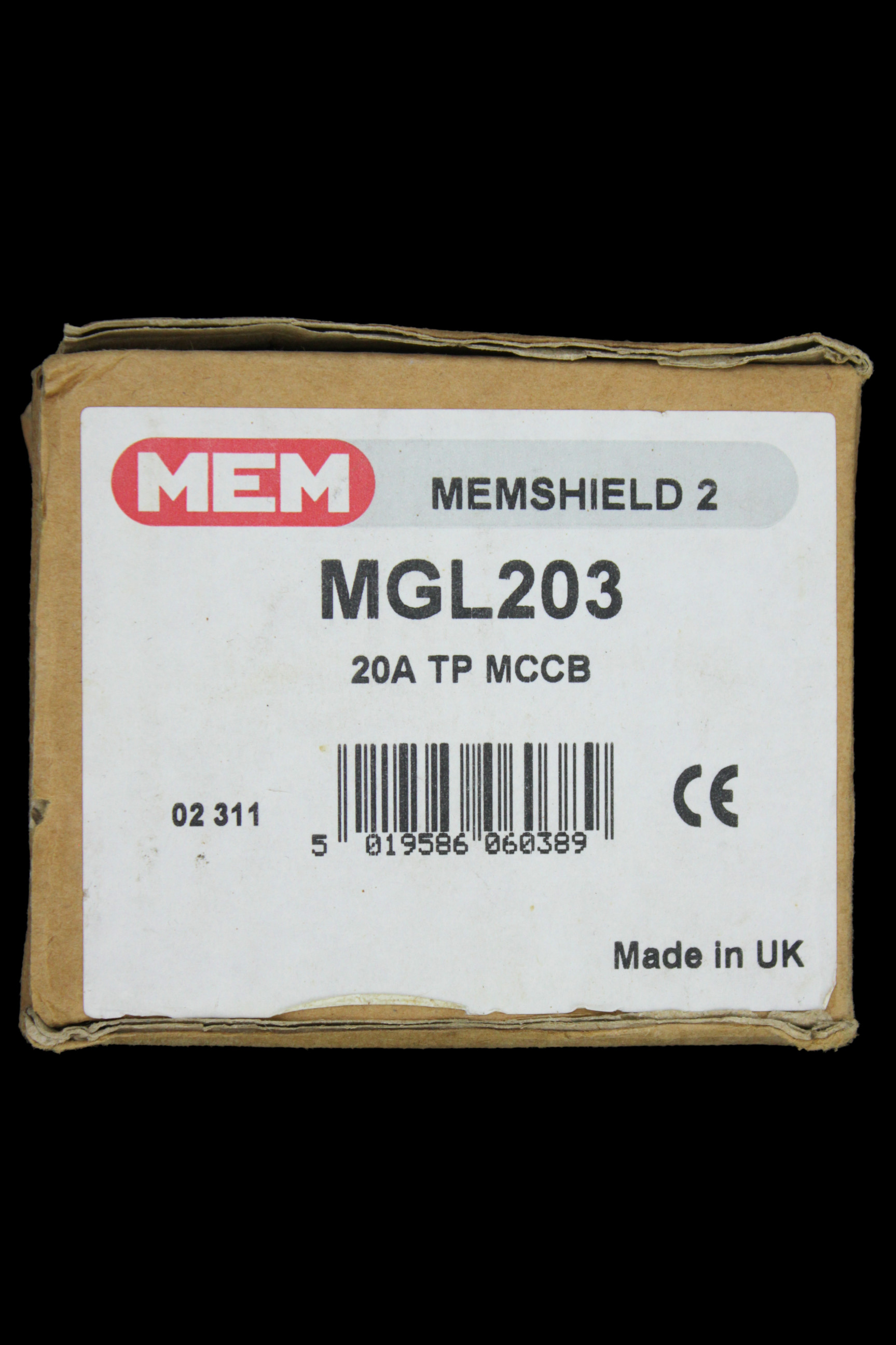 MEM 20 AMP 16kA TRIPLE POLE MCCB MGL203