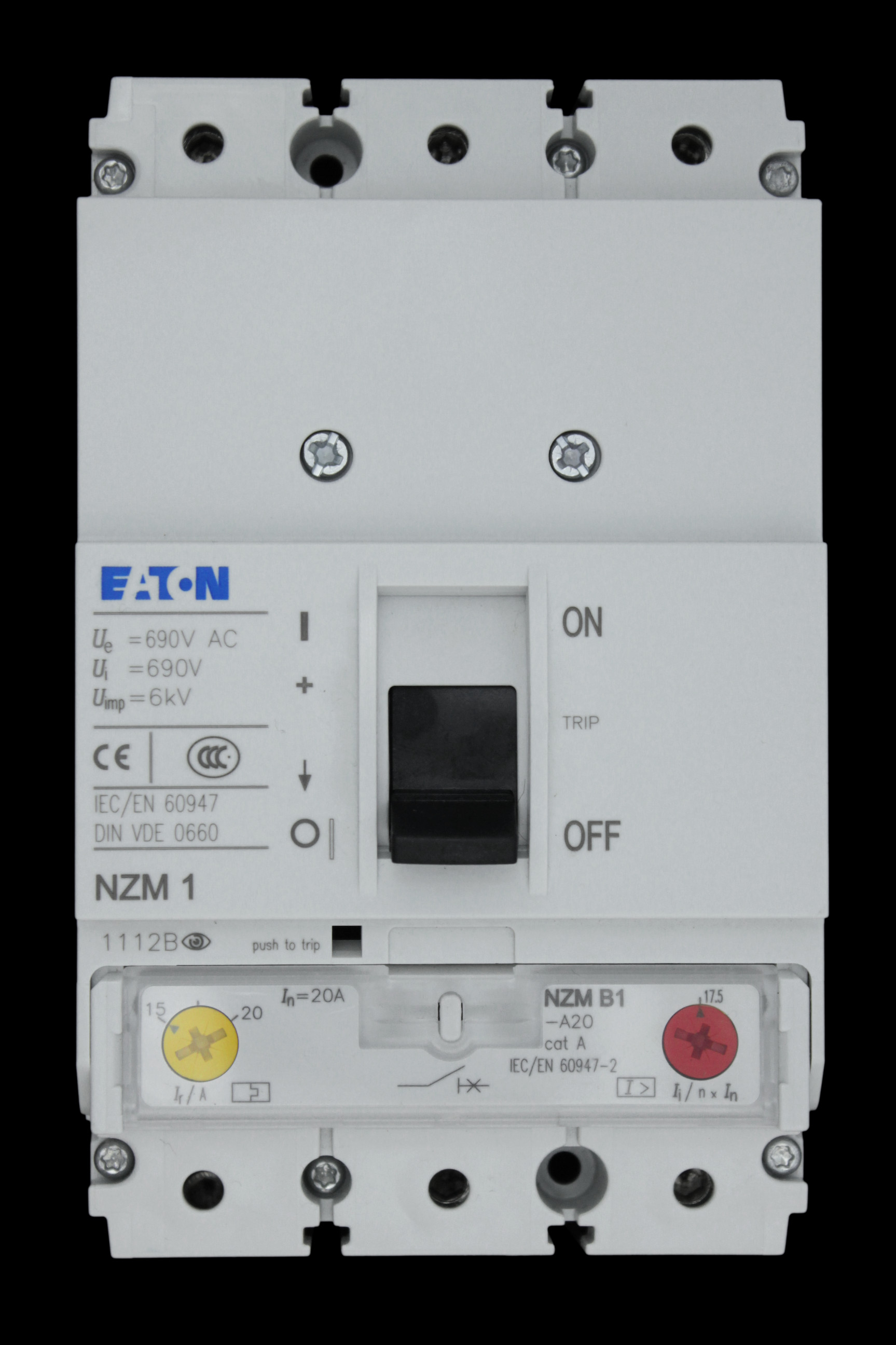 EATON 20 AMP 25kA TRIPLE POLE MCCB NZMB1-A20