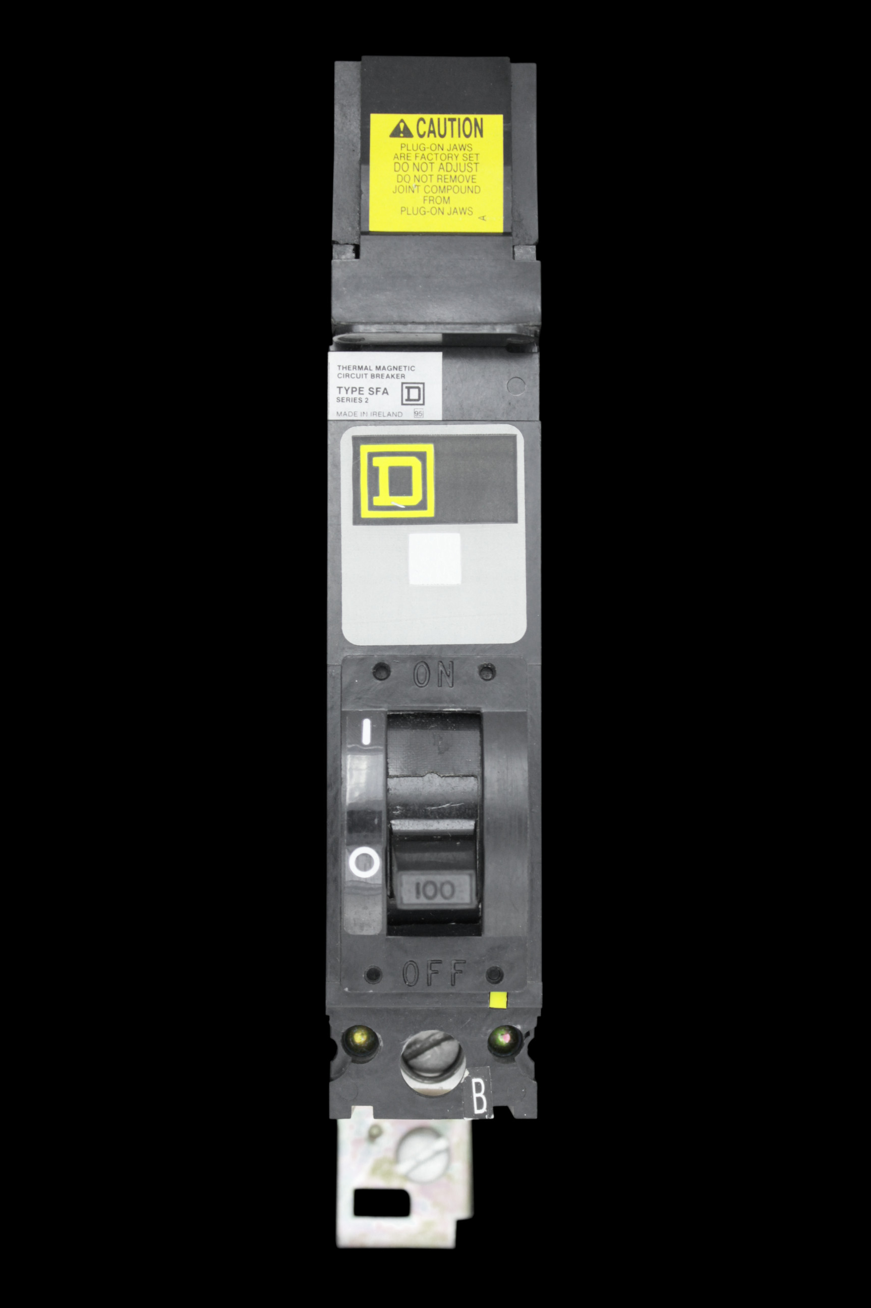 SQUARE D 100 AMP 25kA MCCB SFA1100B SERIES 2