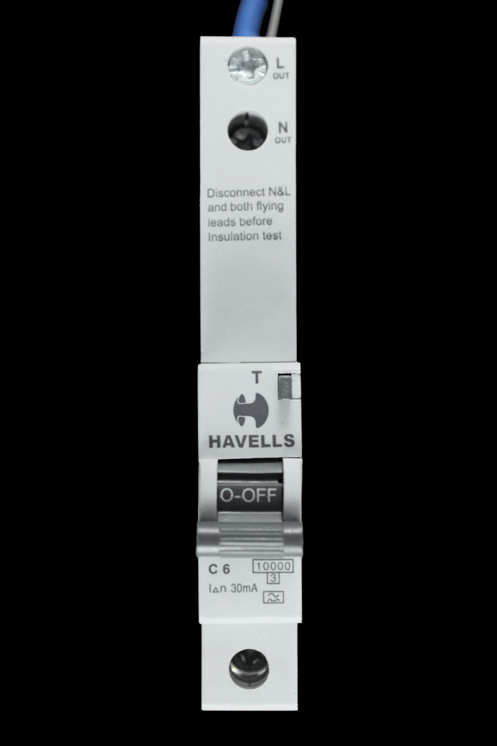 HAVELLS C 6 RCBO 10kA 30mA TYPE A PSH106CR30 G