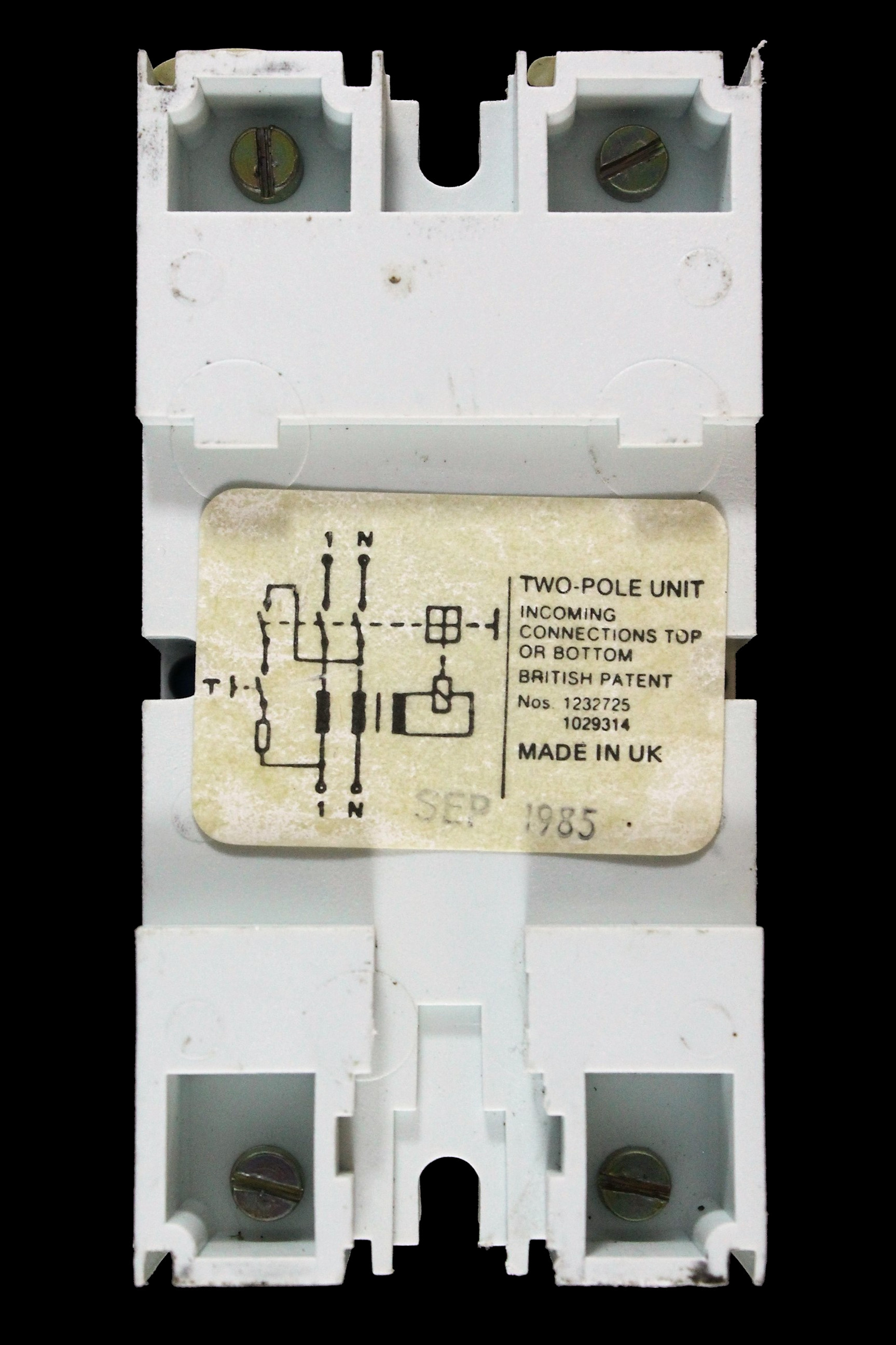 WYLEX 63 AMP 100mA DOUBLE POLE RCCB RCD WSEM 63/2 NARROW