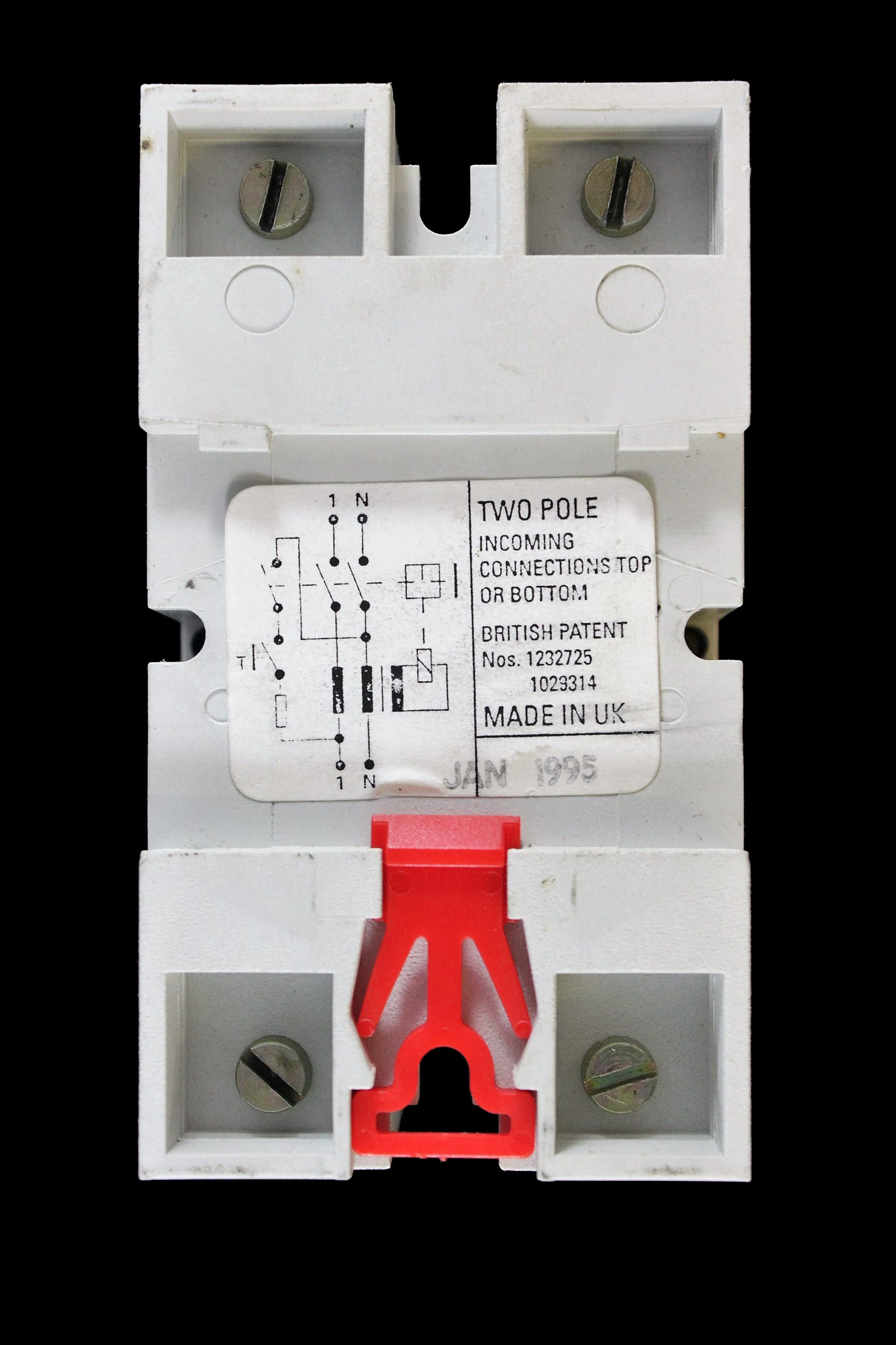 WYLEX 63 AMP 100mA DOUBLE POLE RCD WSEM 63/2
