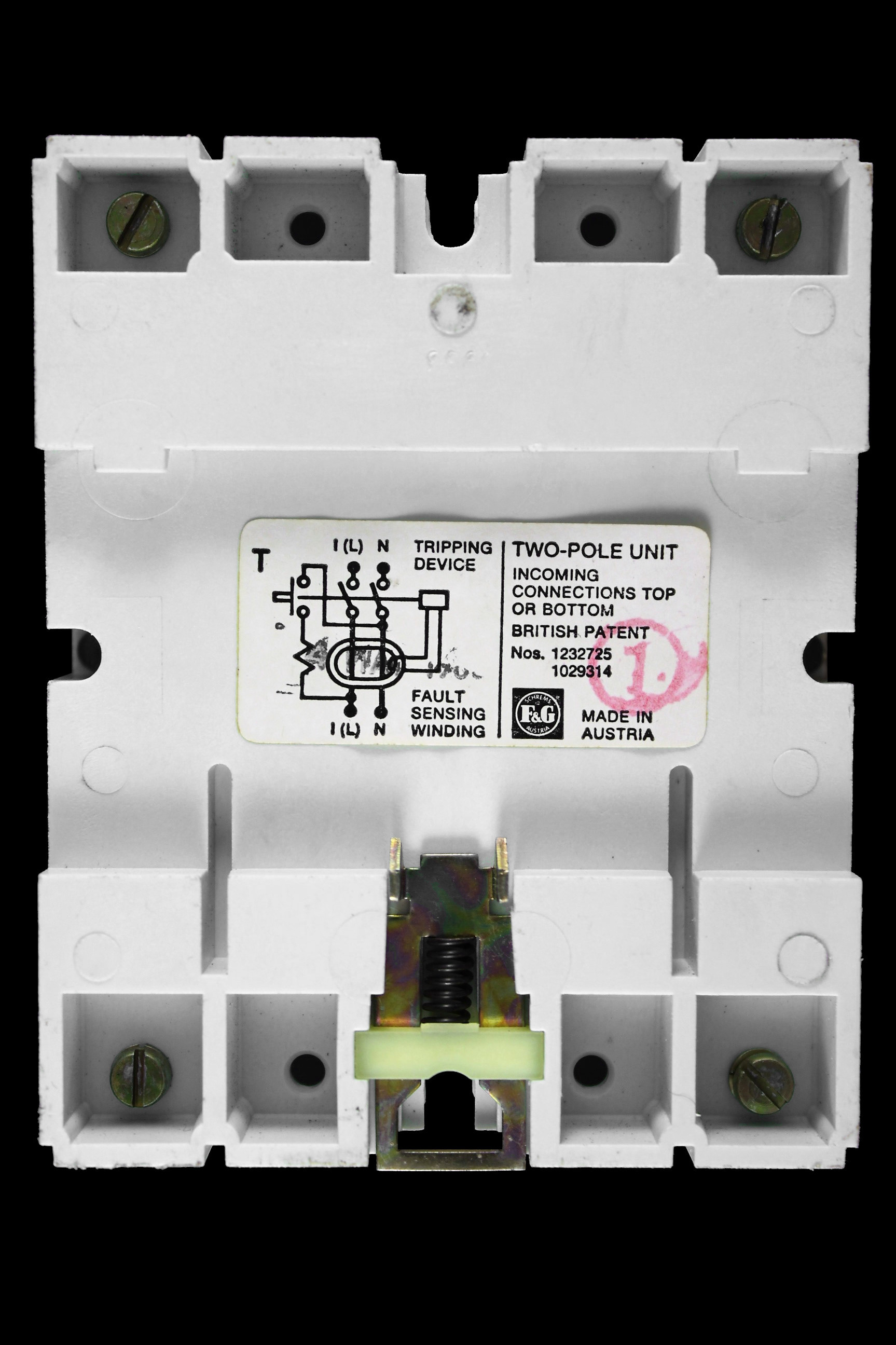 WYLEX 30 AMP 10mA DOUBLE POLE RCCB WSEVS 30/2