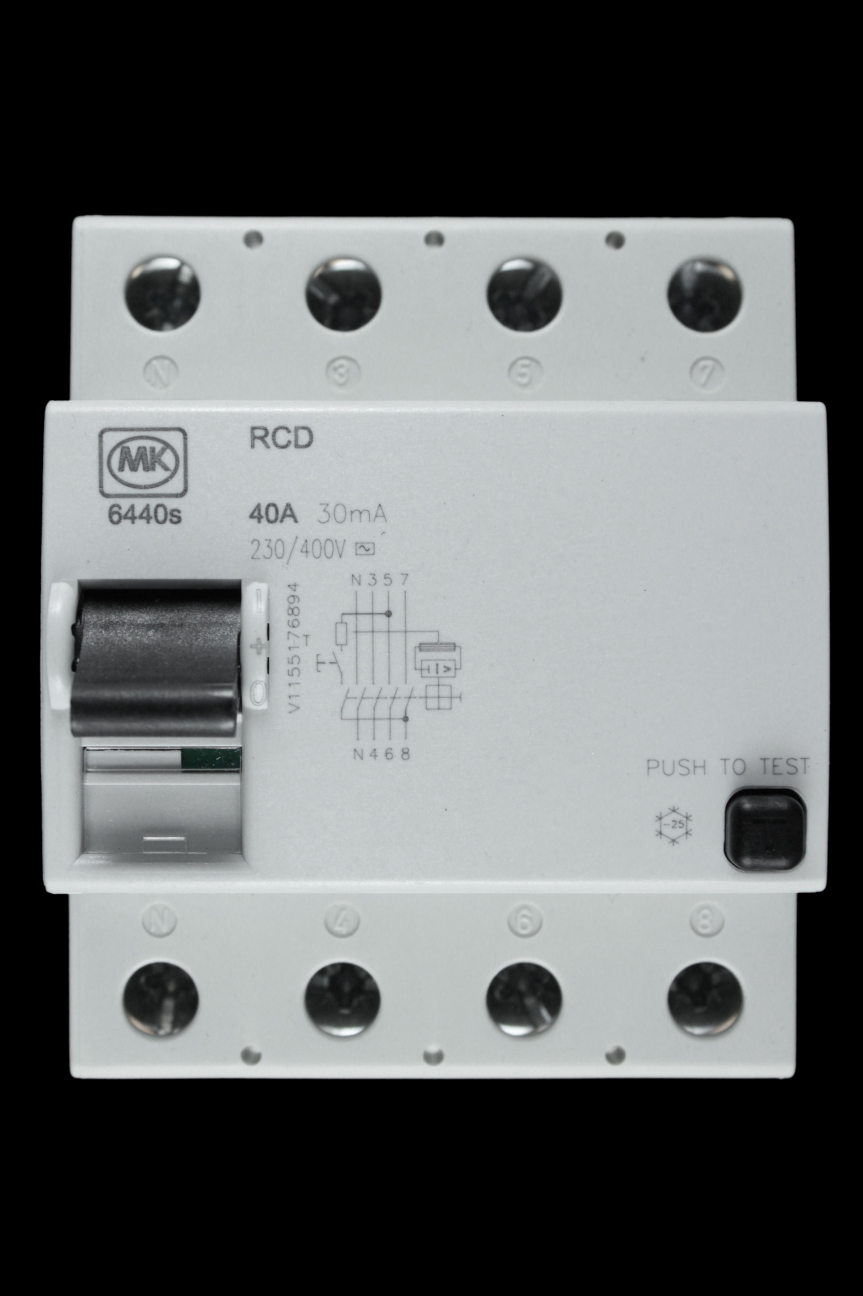 MK 40 AMP 30mA FOUR POLE RCD 6440S