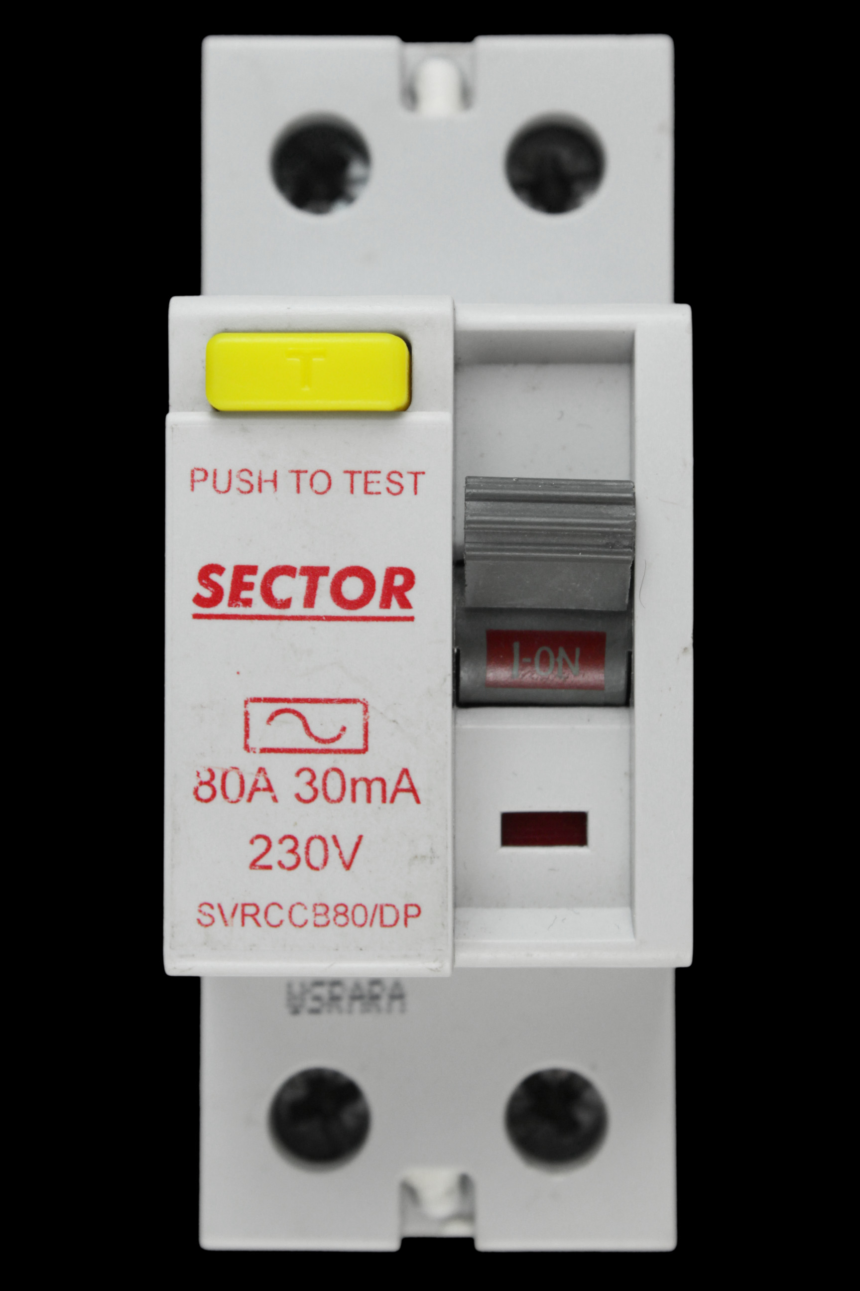SECTOR 80 AMP 30mA DOUBLE POLE RCCB RCD TYPE AC SVRCCB80/DP R