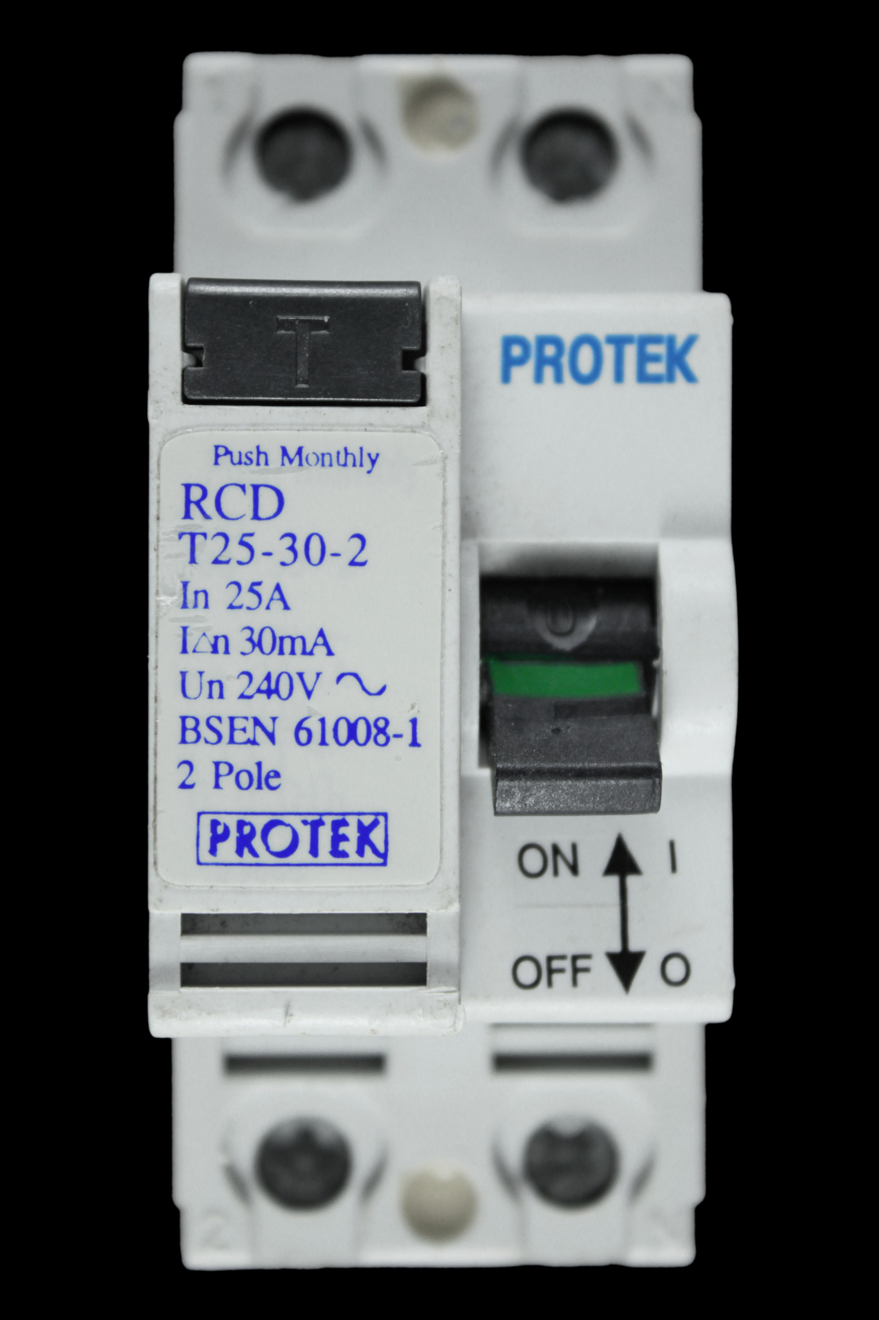 PROTEK 25 AMP 30mA DOUBLE POLE RCD T25-30-2
