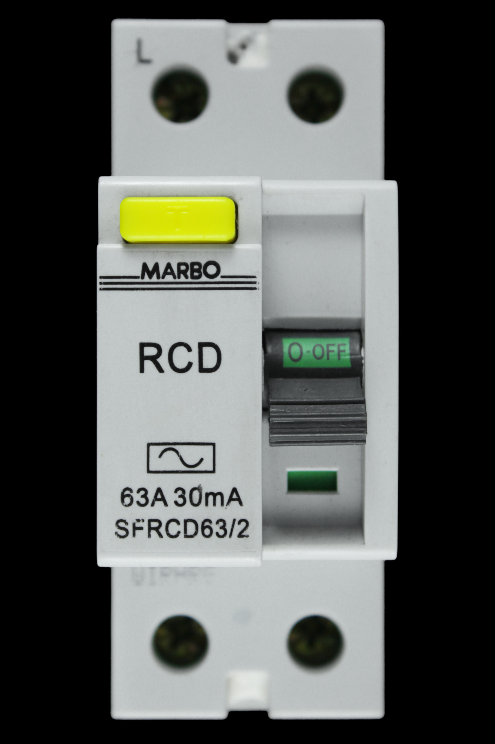 MARBO 63 AMP 30mA DOUBLE POLE RCD TYPE AC SFRCD63/2