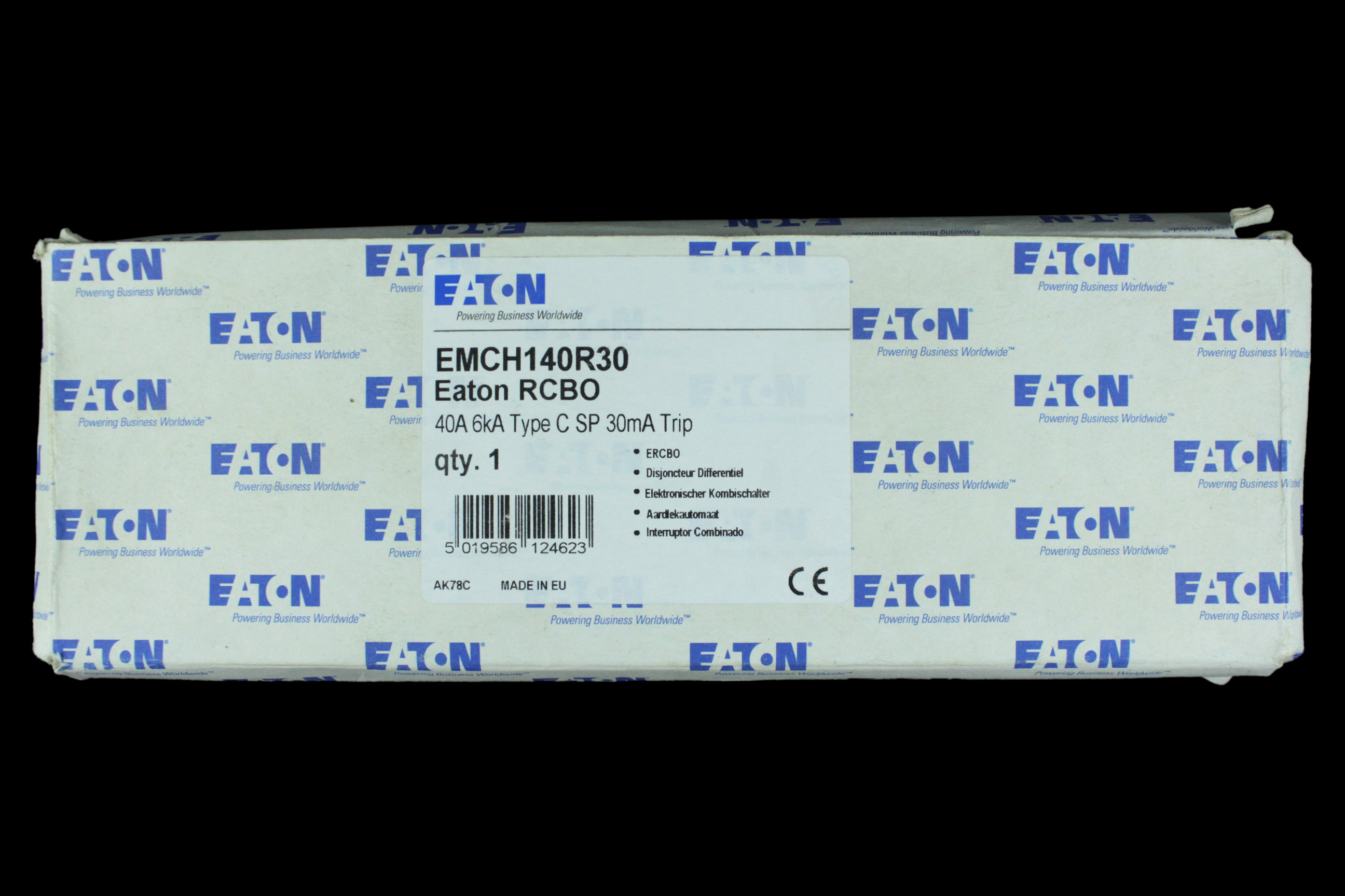 EATON 40 AMP CURVE C 6kA 30mA RCBO EMCH140R30