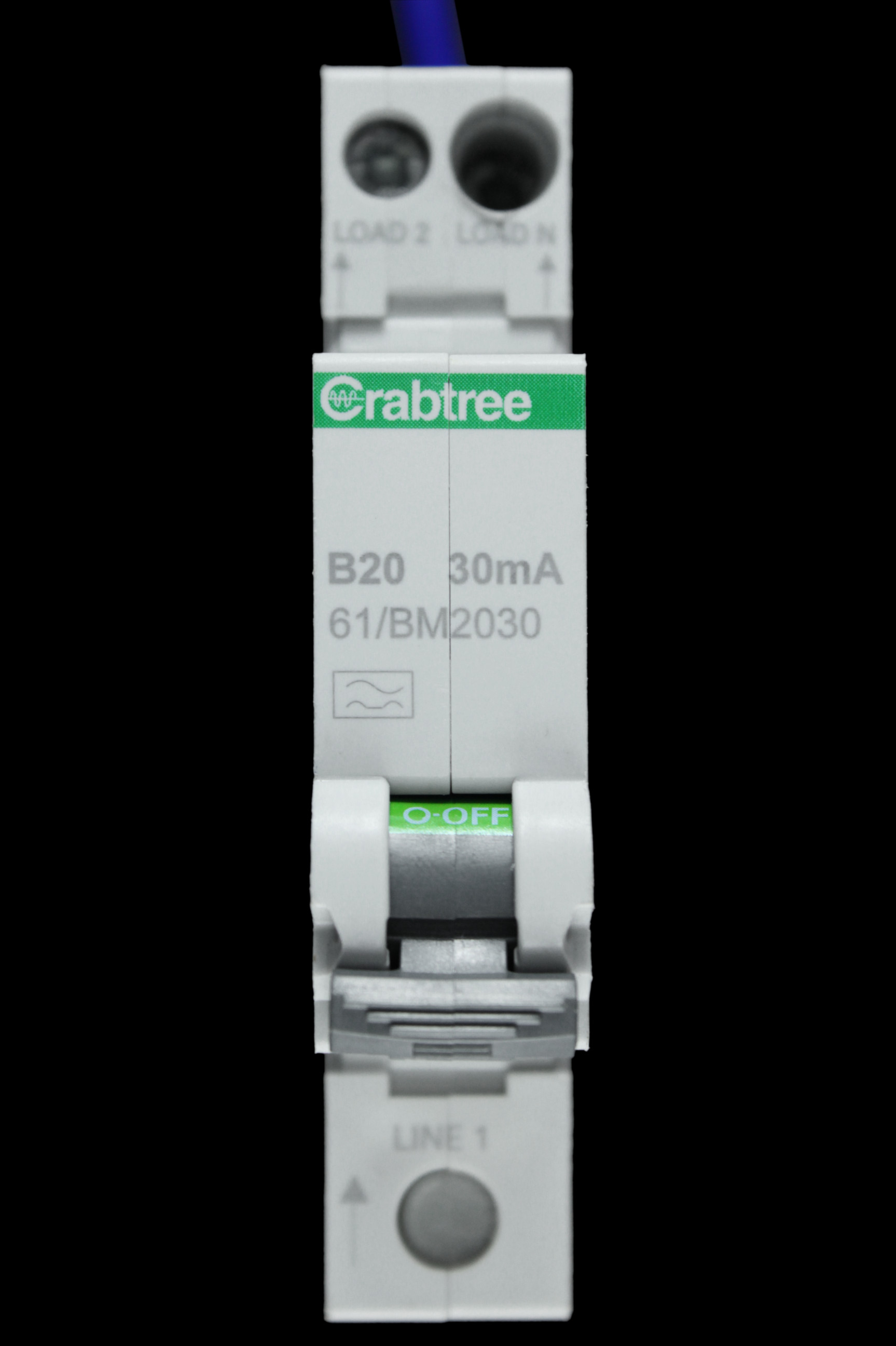 CRABTREE 20 AMP CURVE B 6kA 30mA RCBO TYPE A STARBREAKER 61/BM2030