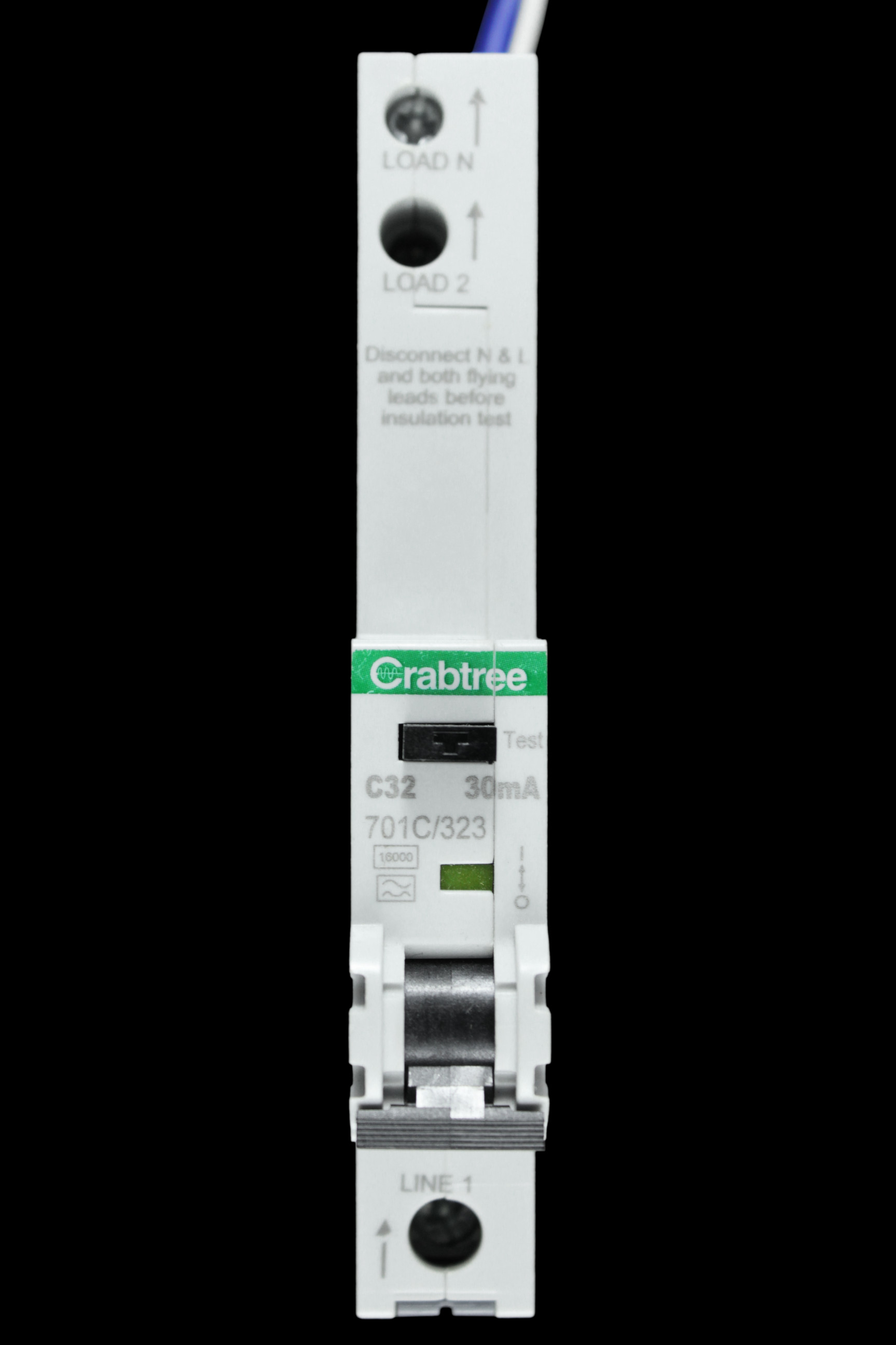 CRABTREE 32 AMP CURVE C 16kA 30mA RCBO TYPE A 701C/323