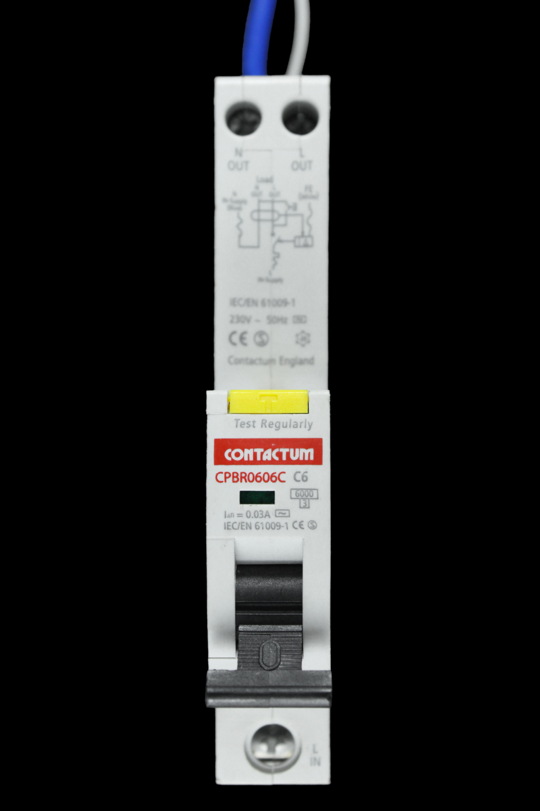CONTACTUM 6 AMP CURVE C 6kA 30mA RCBO CPBR0606C