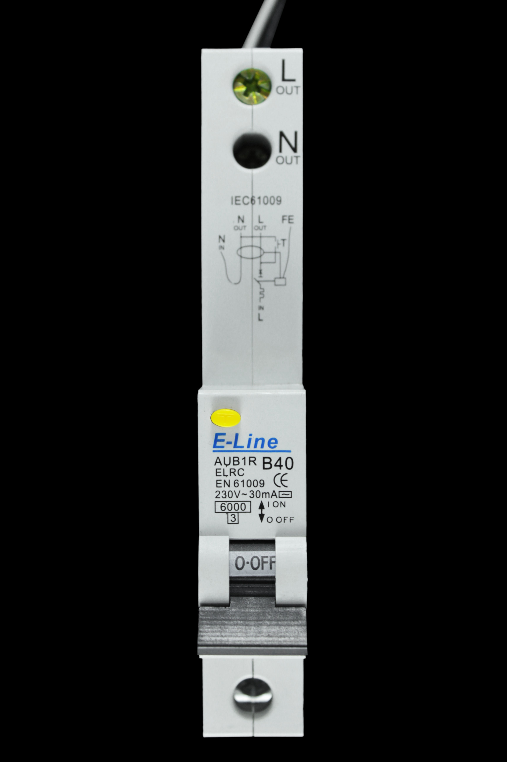 E-LINE 40 AMP CURVE B 6kA 30mA RCBO AUB1R