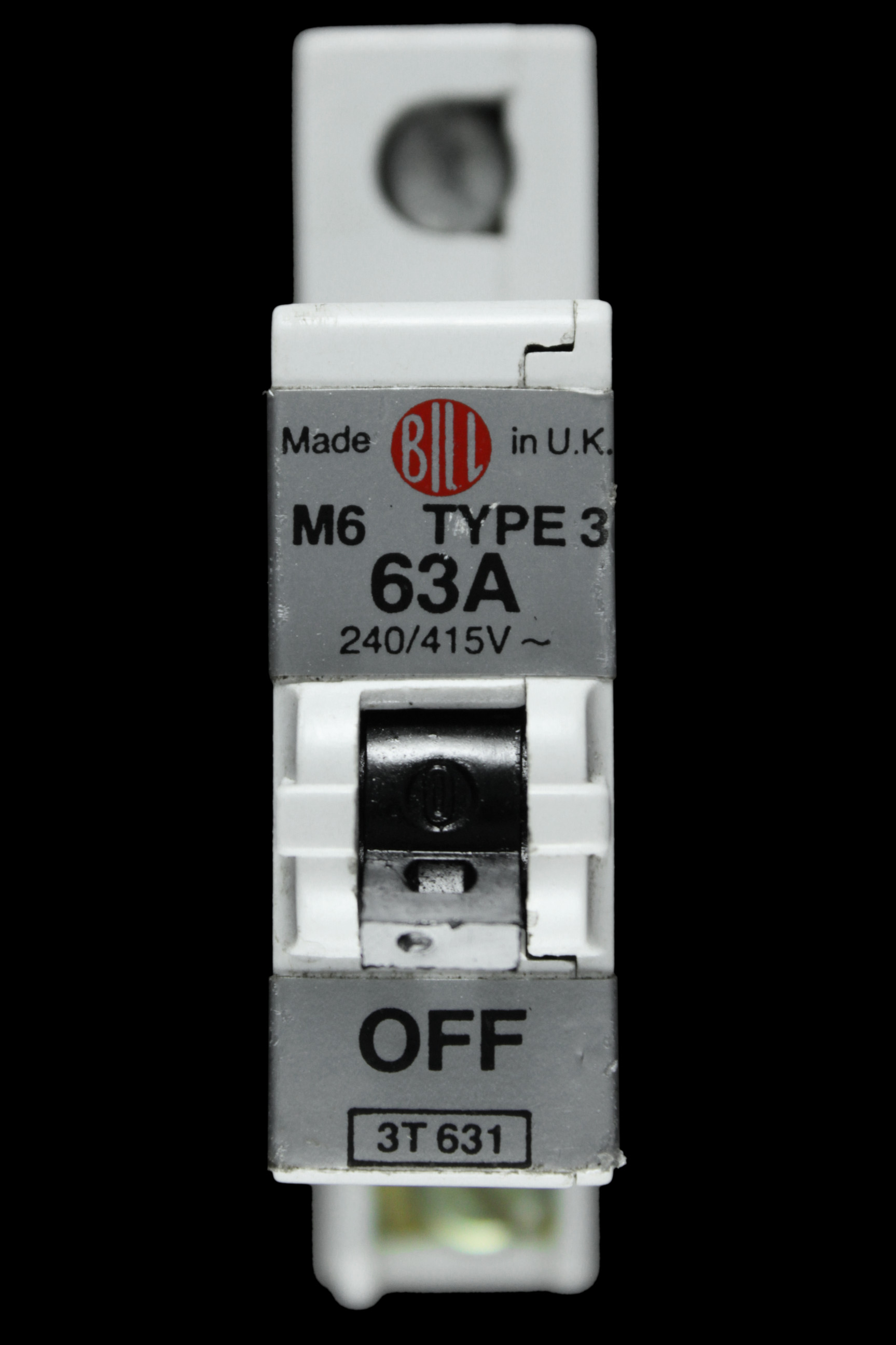 BILL 63 AMP TYPE 3 M6 MCB CIRCUIT BREAKER 3T631