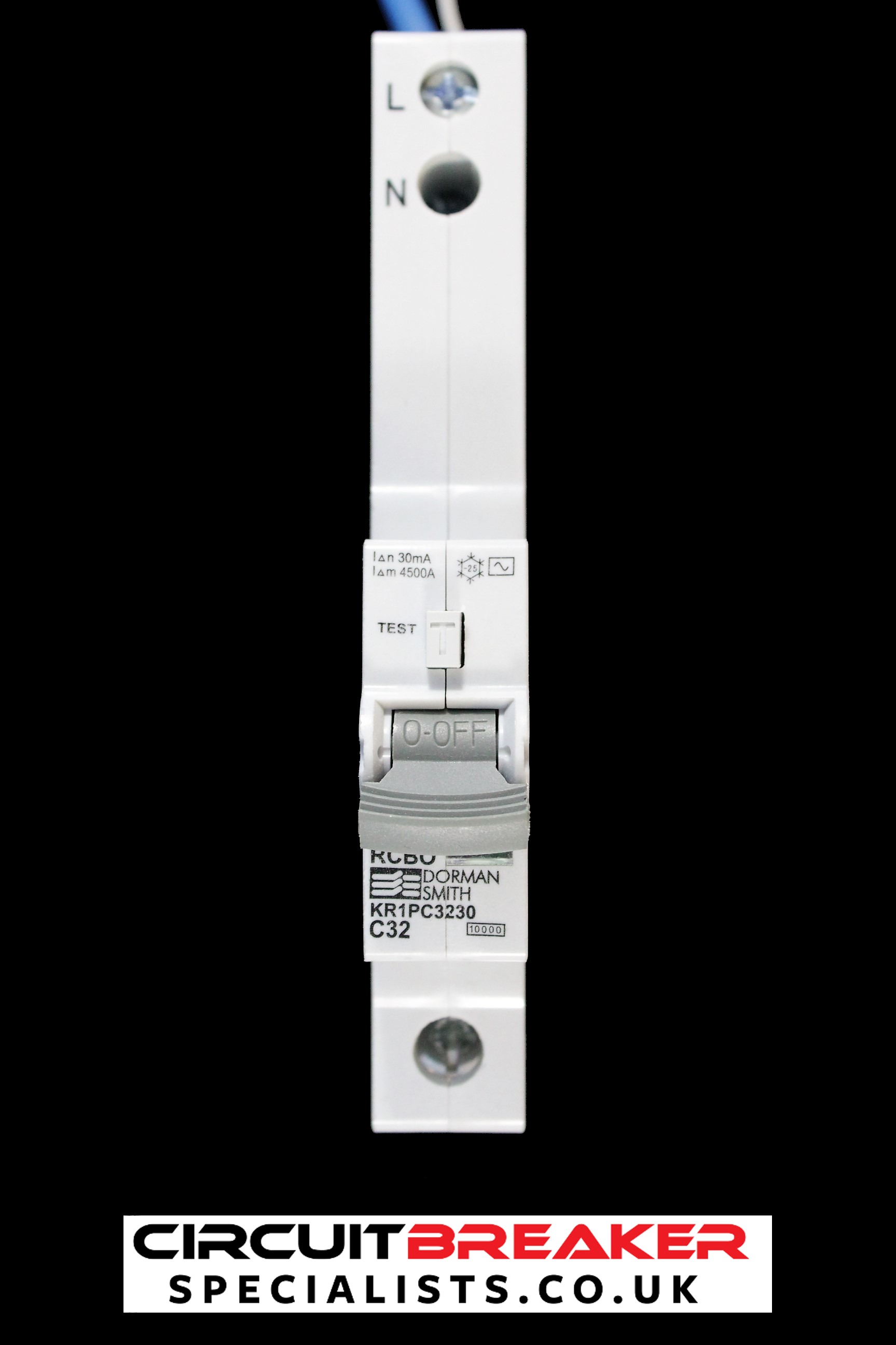DORMAN SMITH 32 AMP CURVE C 10kA 30mA RCBO RCD MCB KR1PC3230