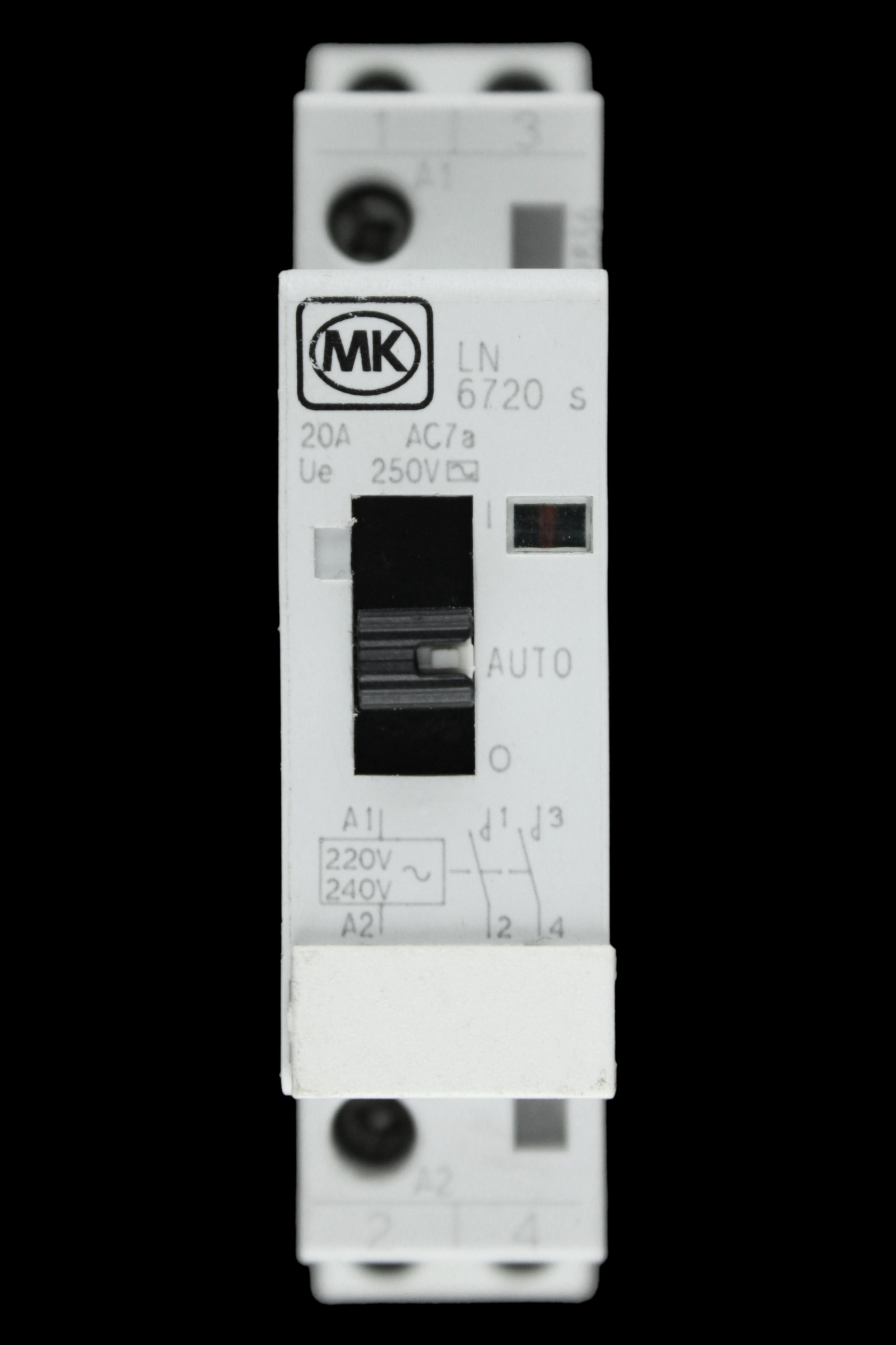 MK 20 AMP DOUBLE POLE WITH MANUAL OVERRIDE? CONTACTOR 240V LN 6720s