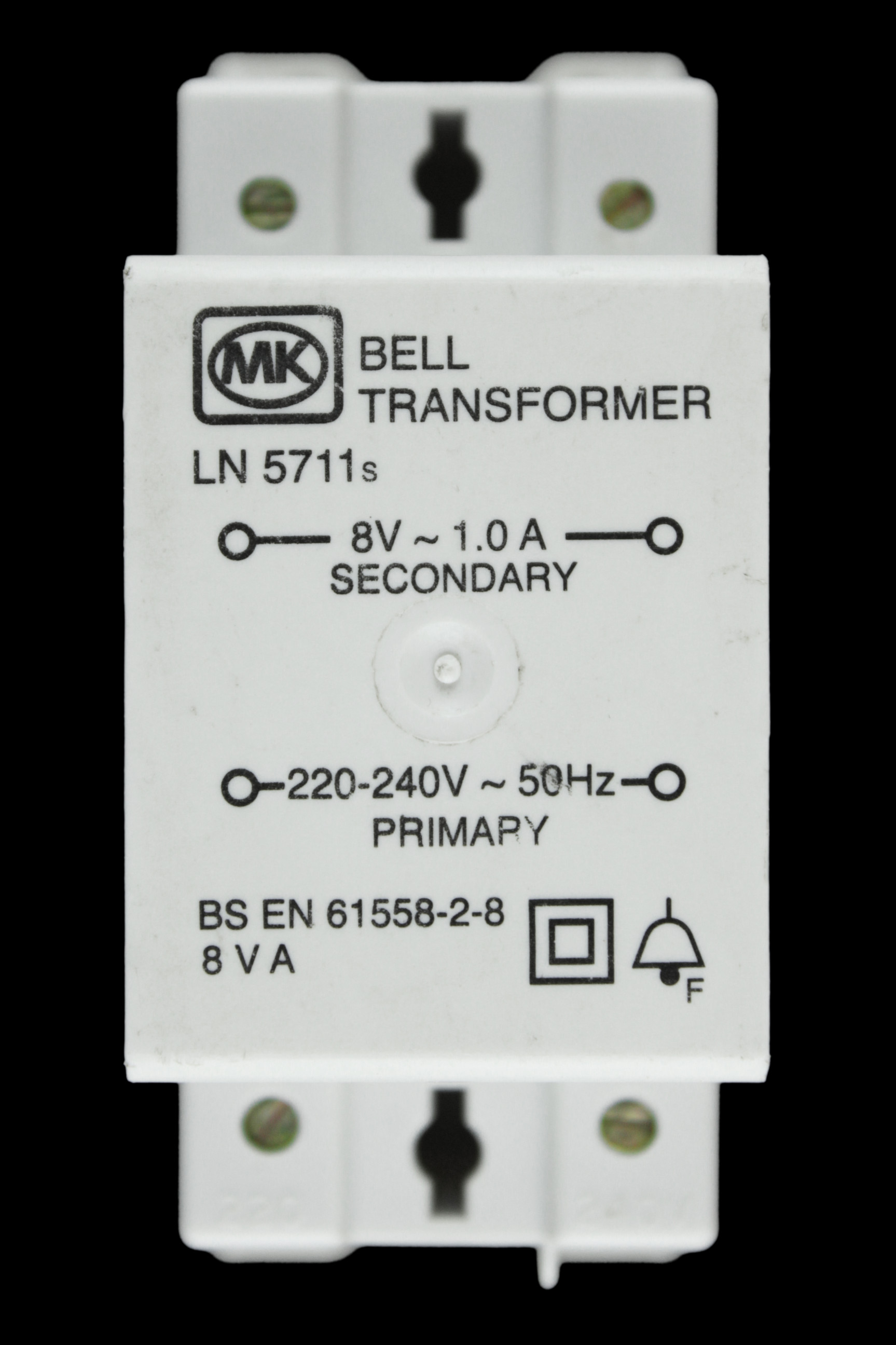 MK 1 AMP 8V BELL TRANSFORMER 220/240V LN 5711s