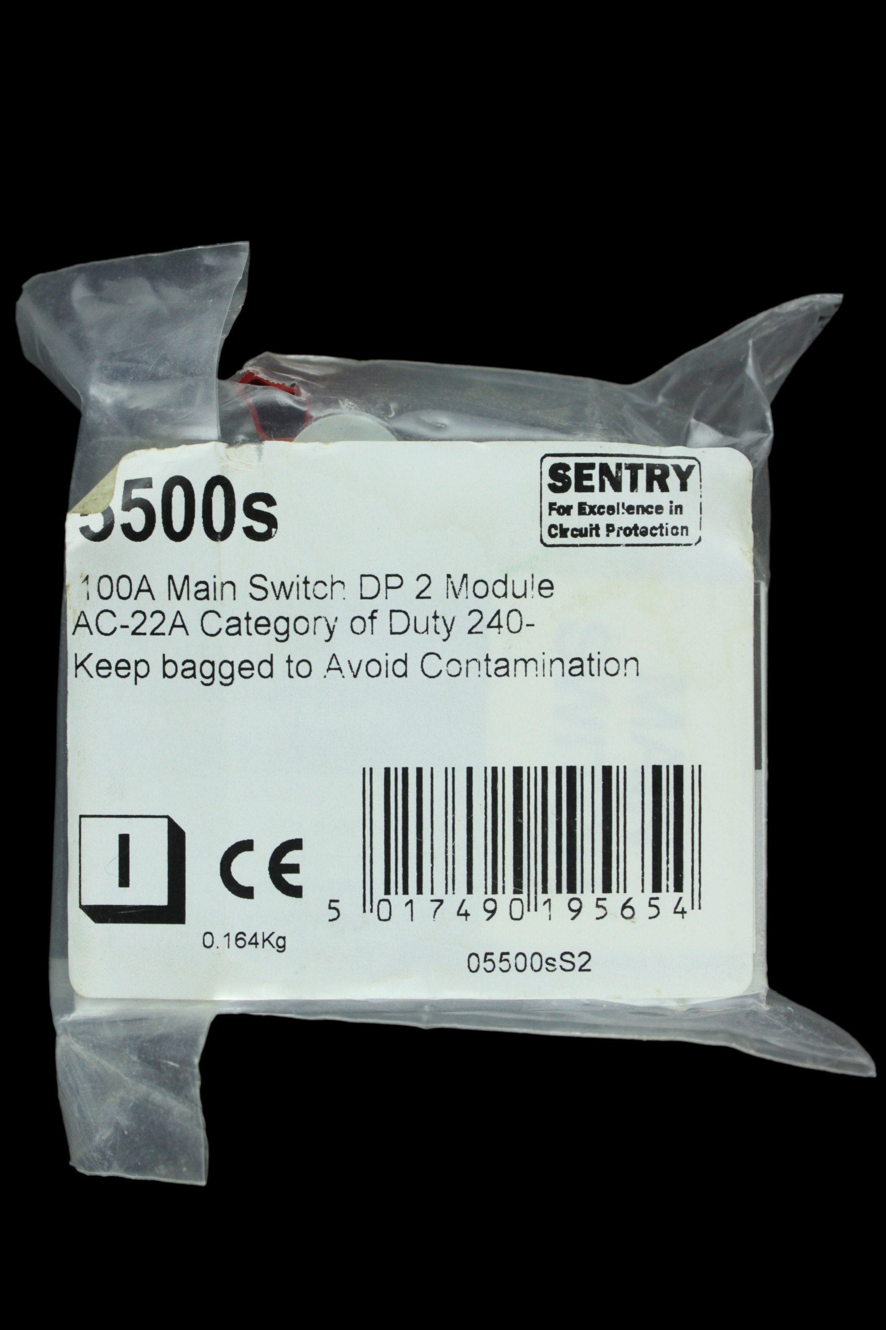 MK 100 MAIN SWITCH DISCONNECTOR DOUBLE POLE SENTRY LN 5500s AC22A