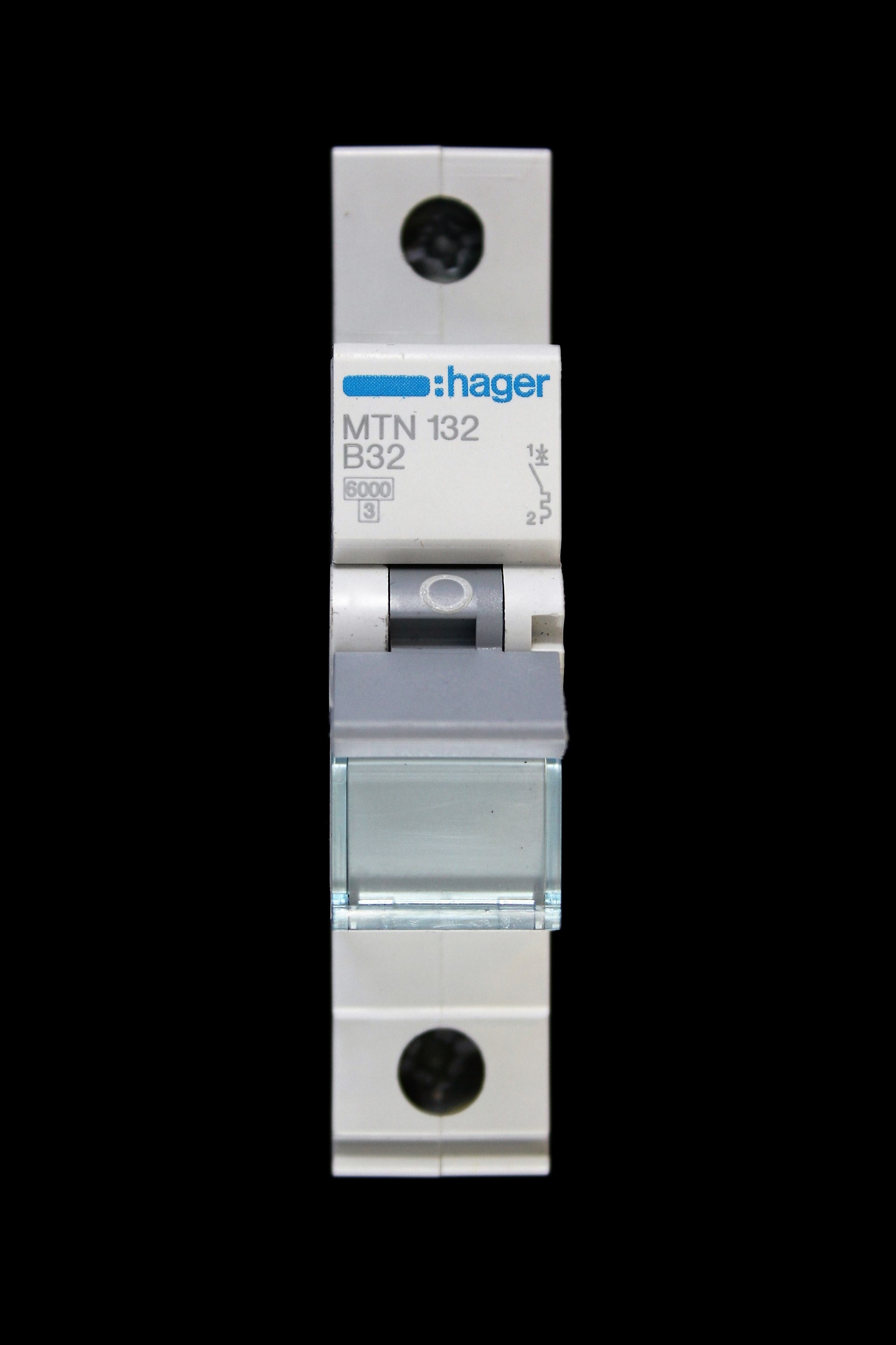 HAGER 32 AMP CURVE B 6kA MCB CIRCUIT BREAKER 434307 MTN132