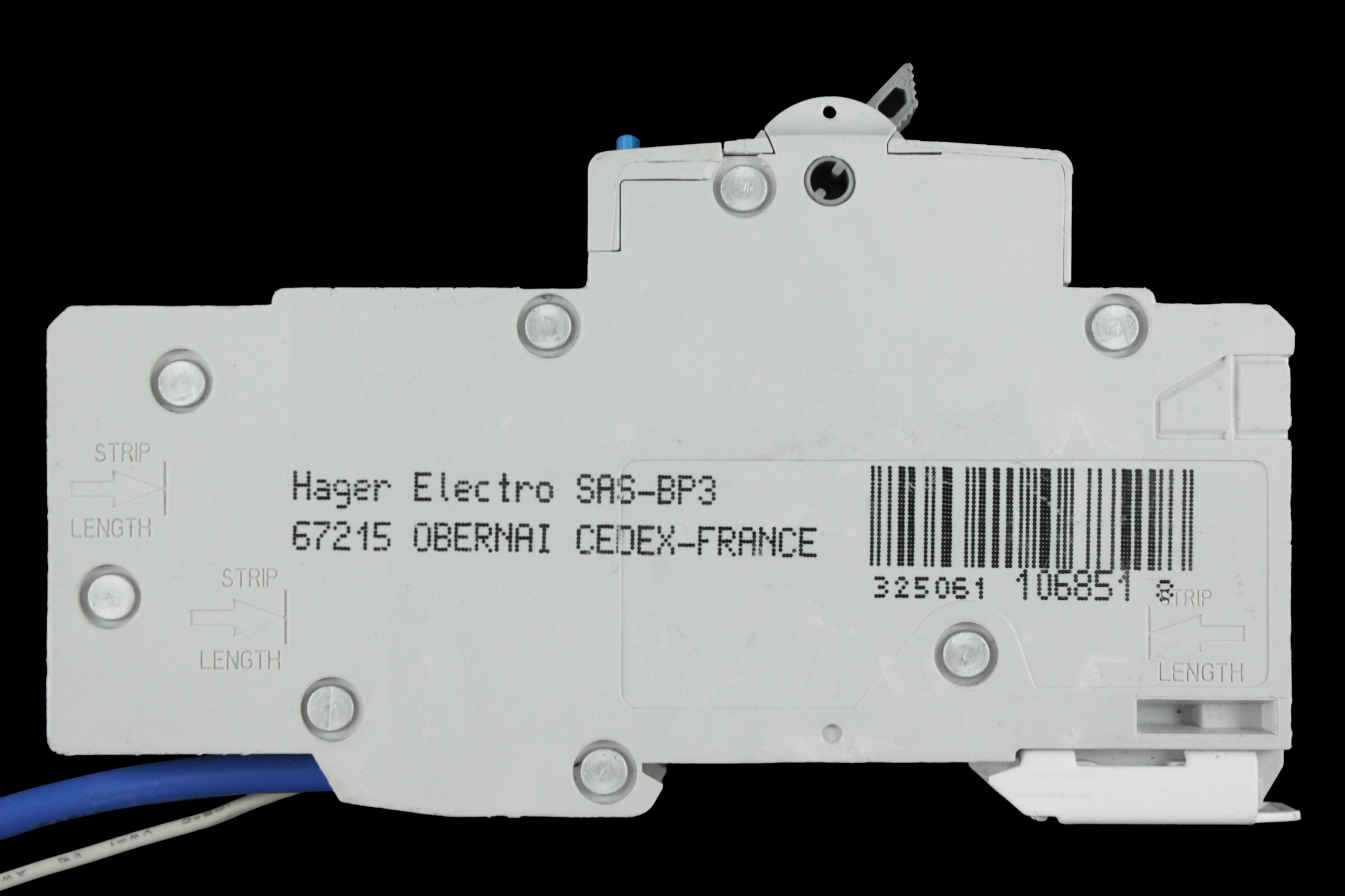 HAGER 10 AMP CURVE C 10kA 30mA RCBO TYPE A ADA160U 106851