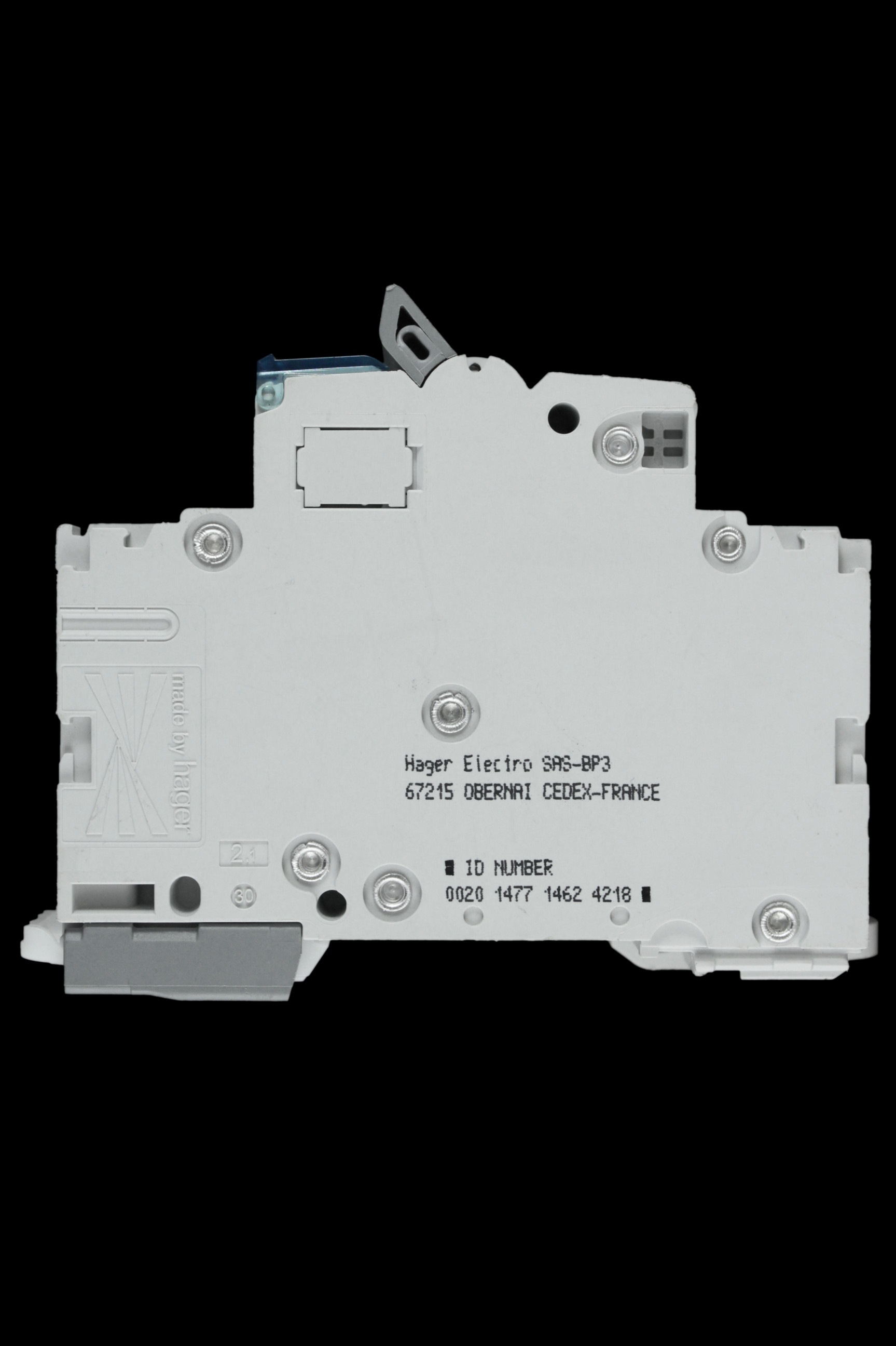 HAGER 10 AMP CURVE C 10kA DOUBLE POLE MCB CIRCUIT BREAKER NCN210A 461565