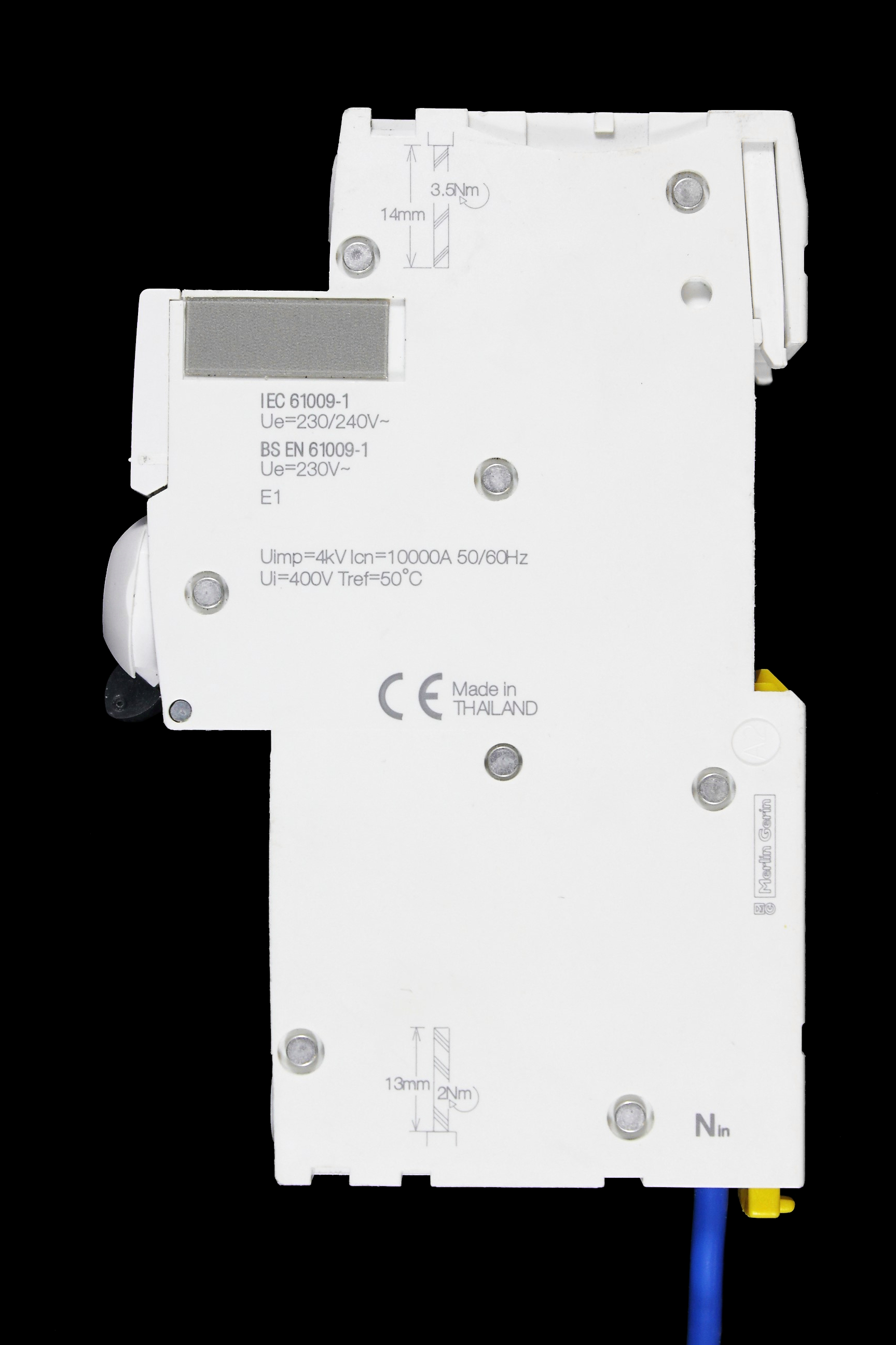 SCHNEIDER B 6 RCBO 10kA 30mA TYPE A IC60H A9D31806