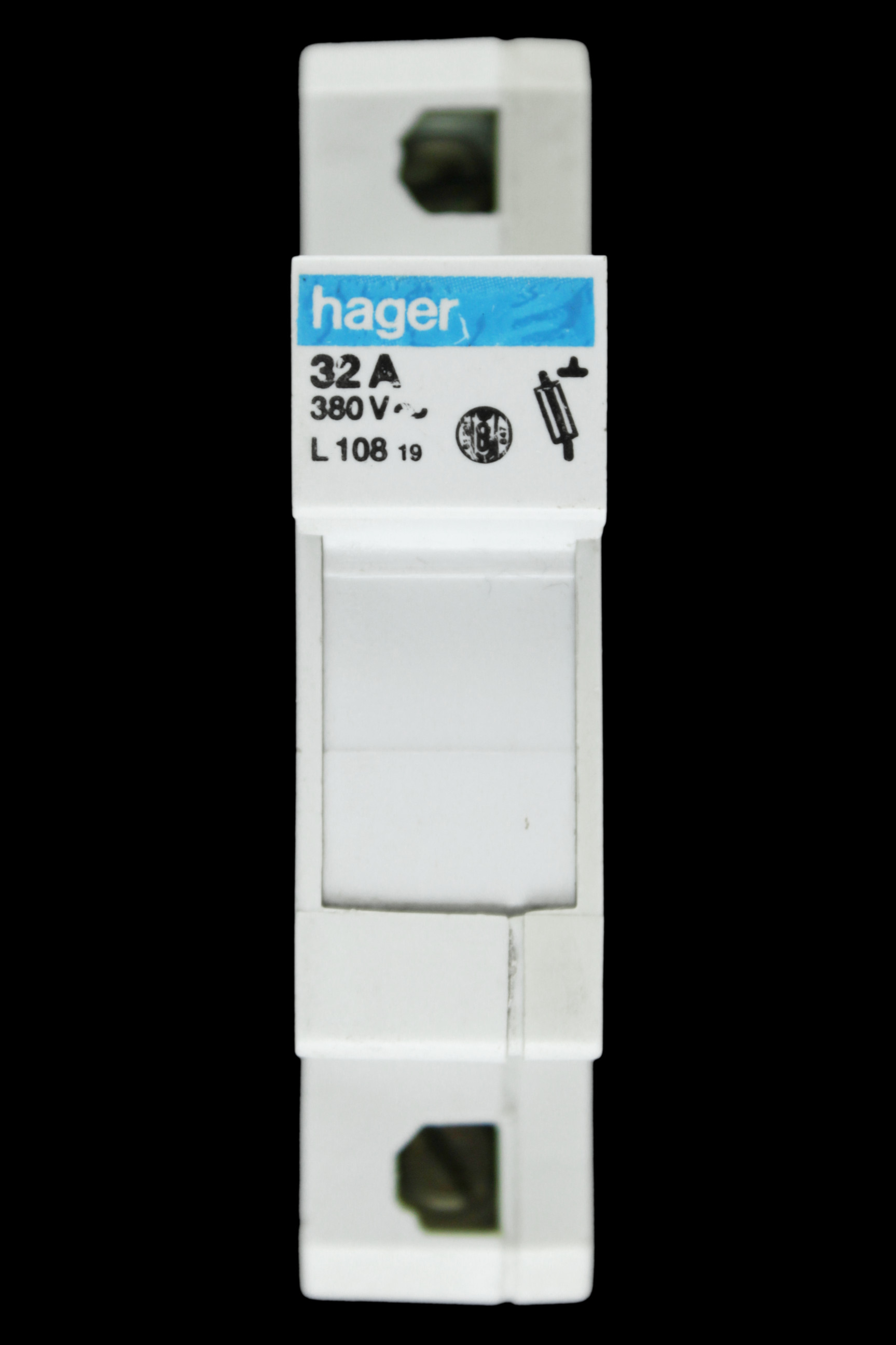 HAGER 32 AMP CARTRIDGE FUSE CARRIER HOLDER L108 19