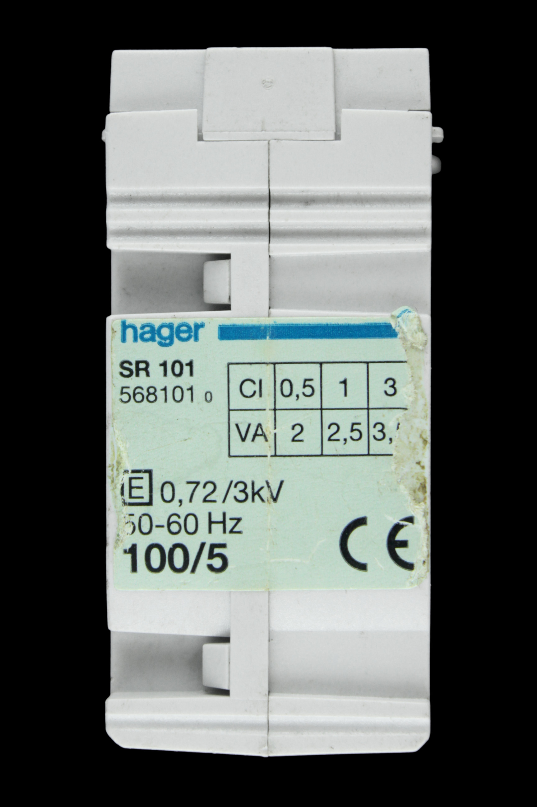 HAGER 100/5A CURRENT TRANSFORMER CT SR101 568101